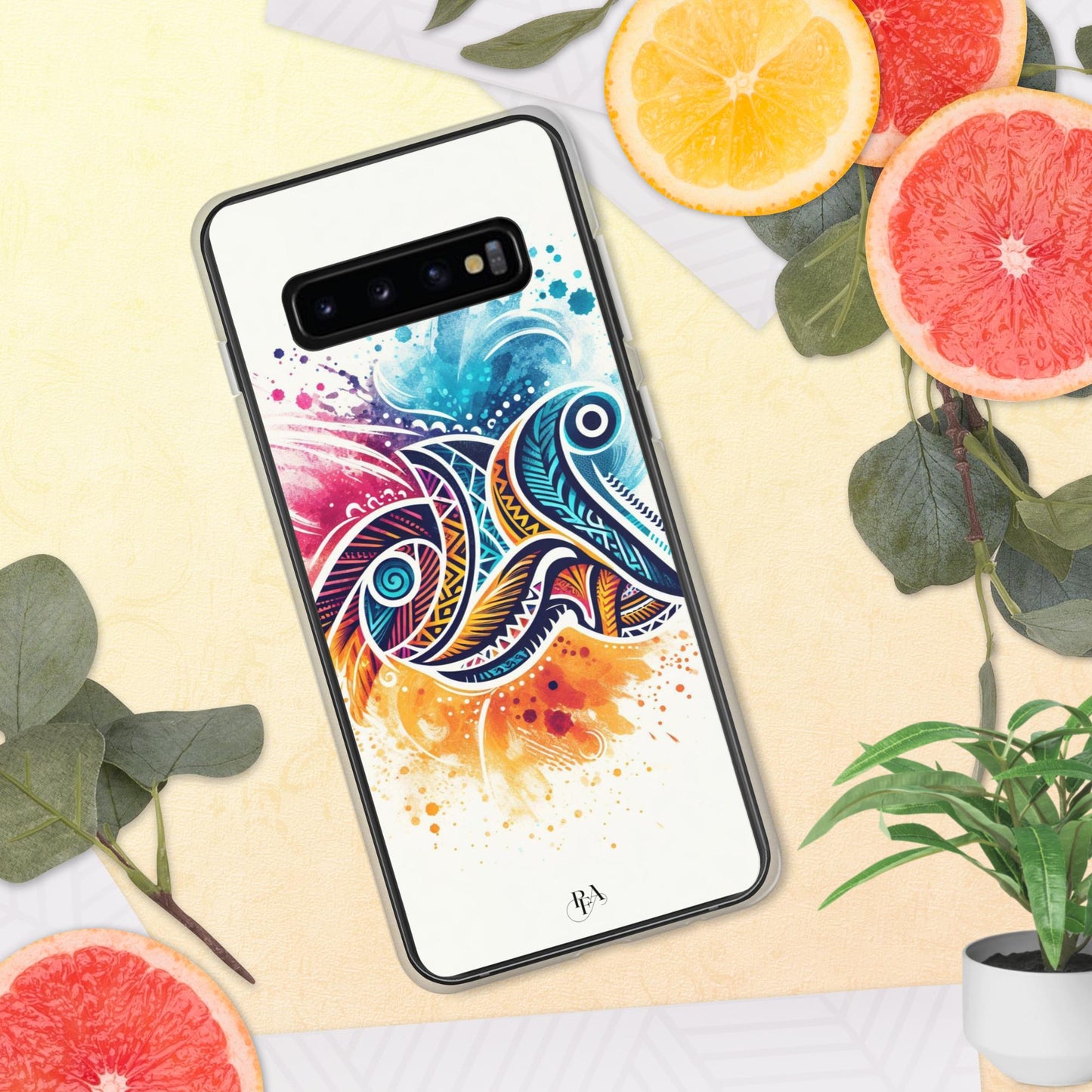 Multicolored Tribal- designed Clear Case for Samsung®