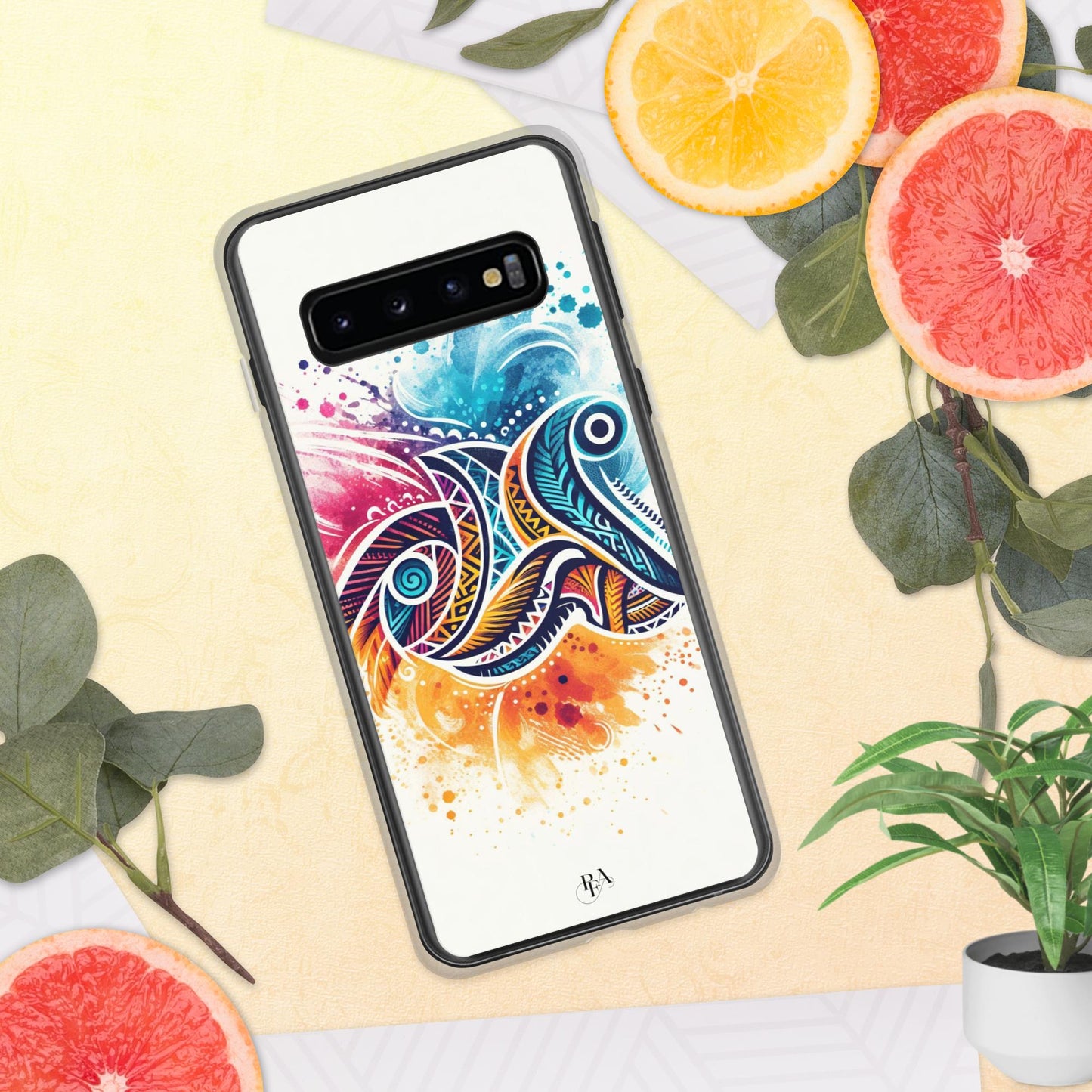 Multicolored Tribal- designed Clear Case for Samsung®