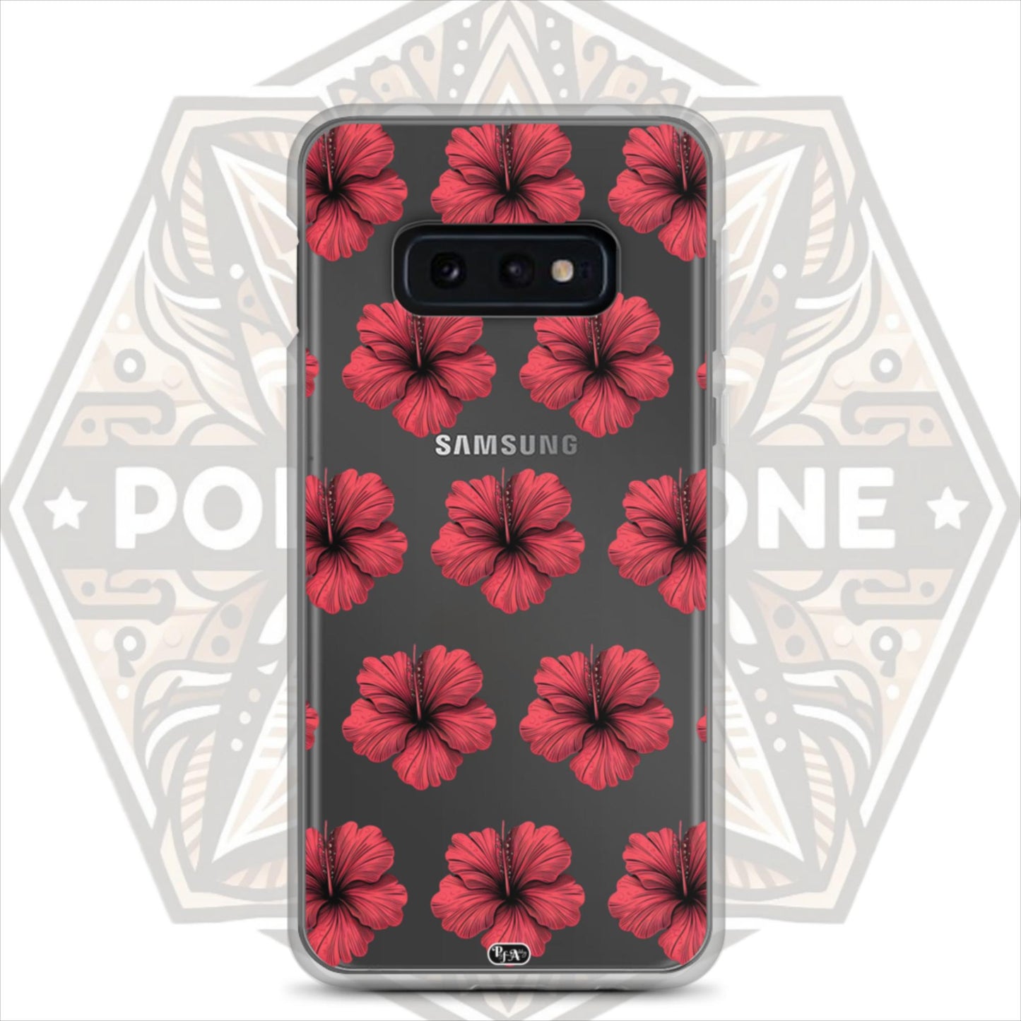 Red Hibiscus Clear Case for Samsung®