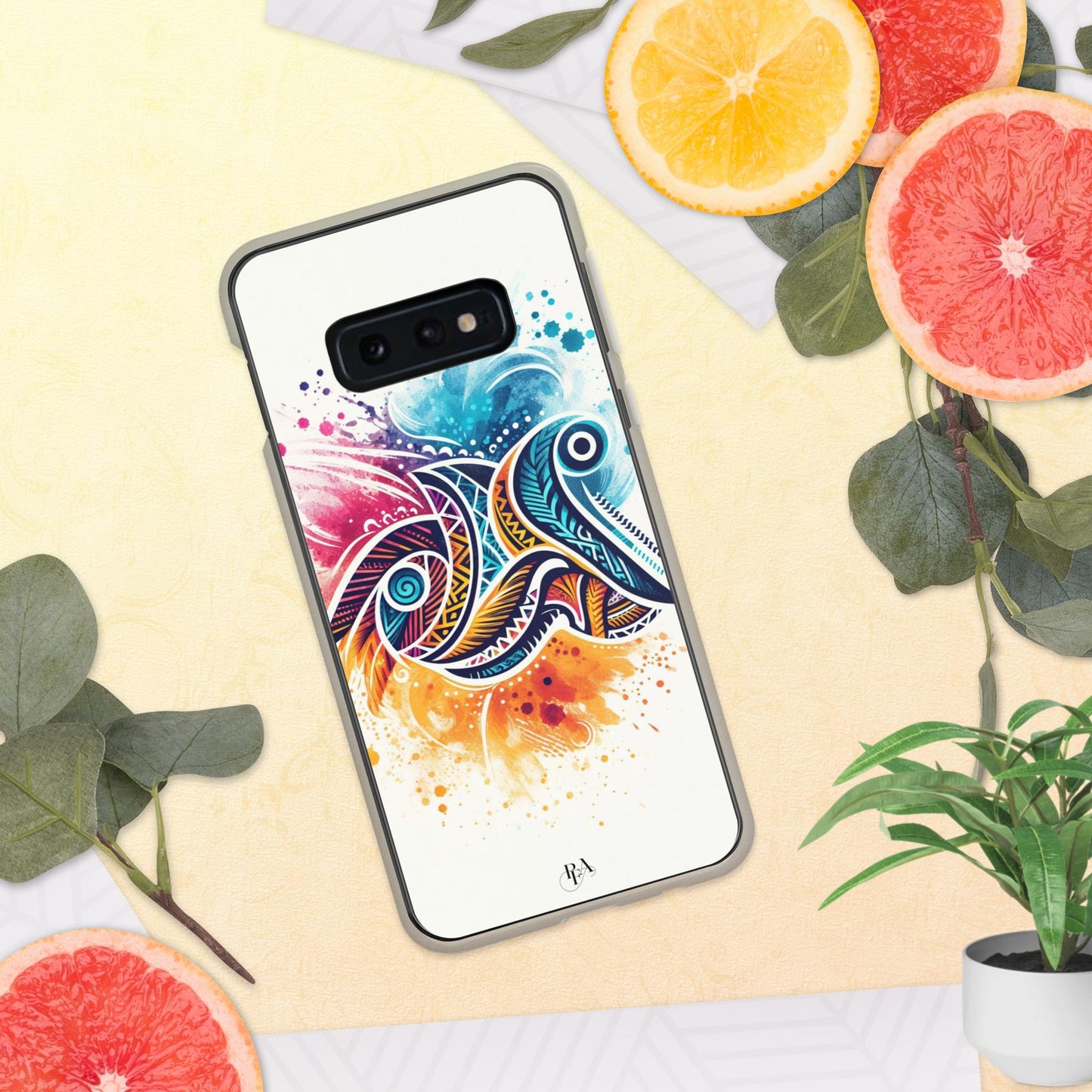 Multicolored Tribal- designed Clear Case for Samsung®