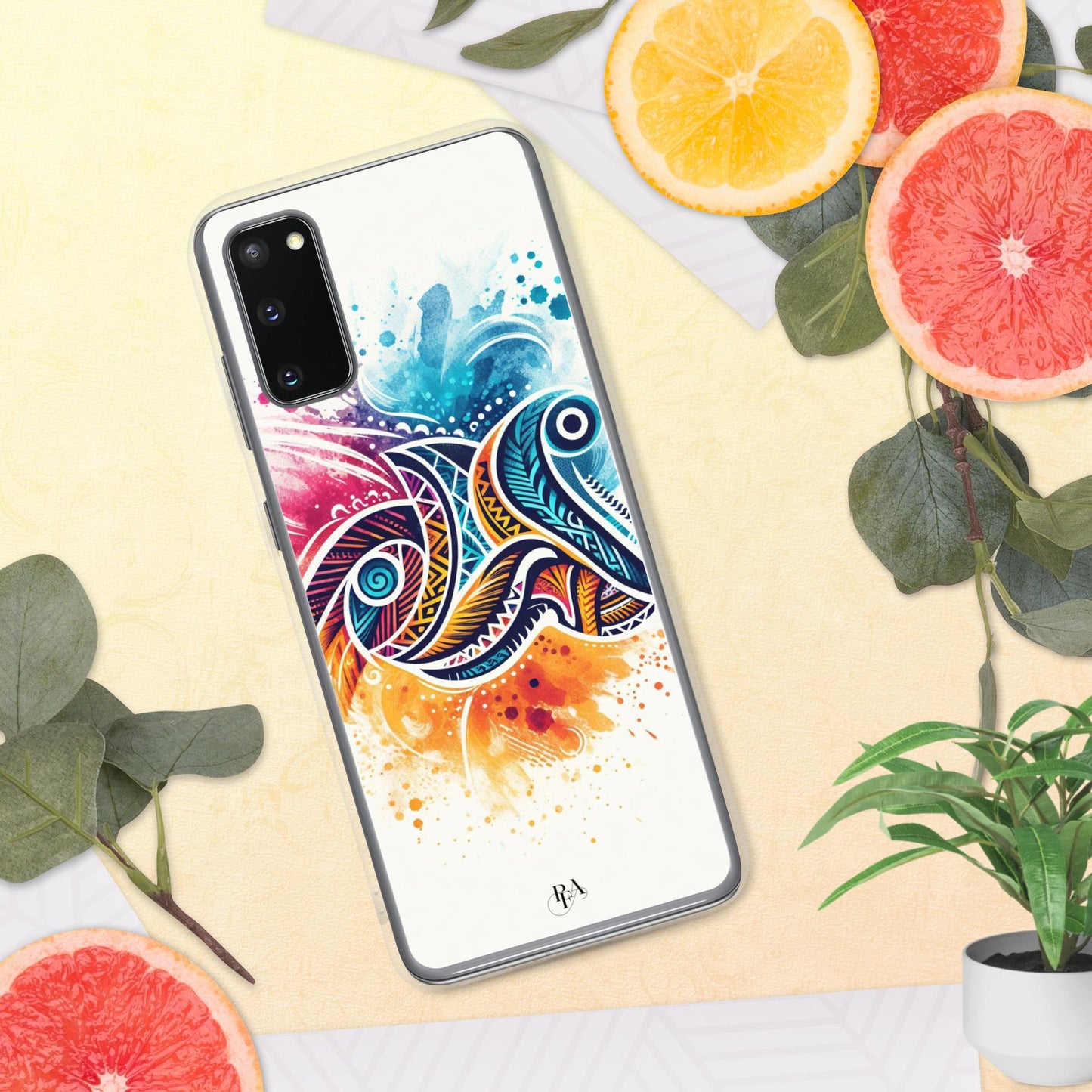 Multicolored Tribal- designed Clear Case for Samsung®