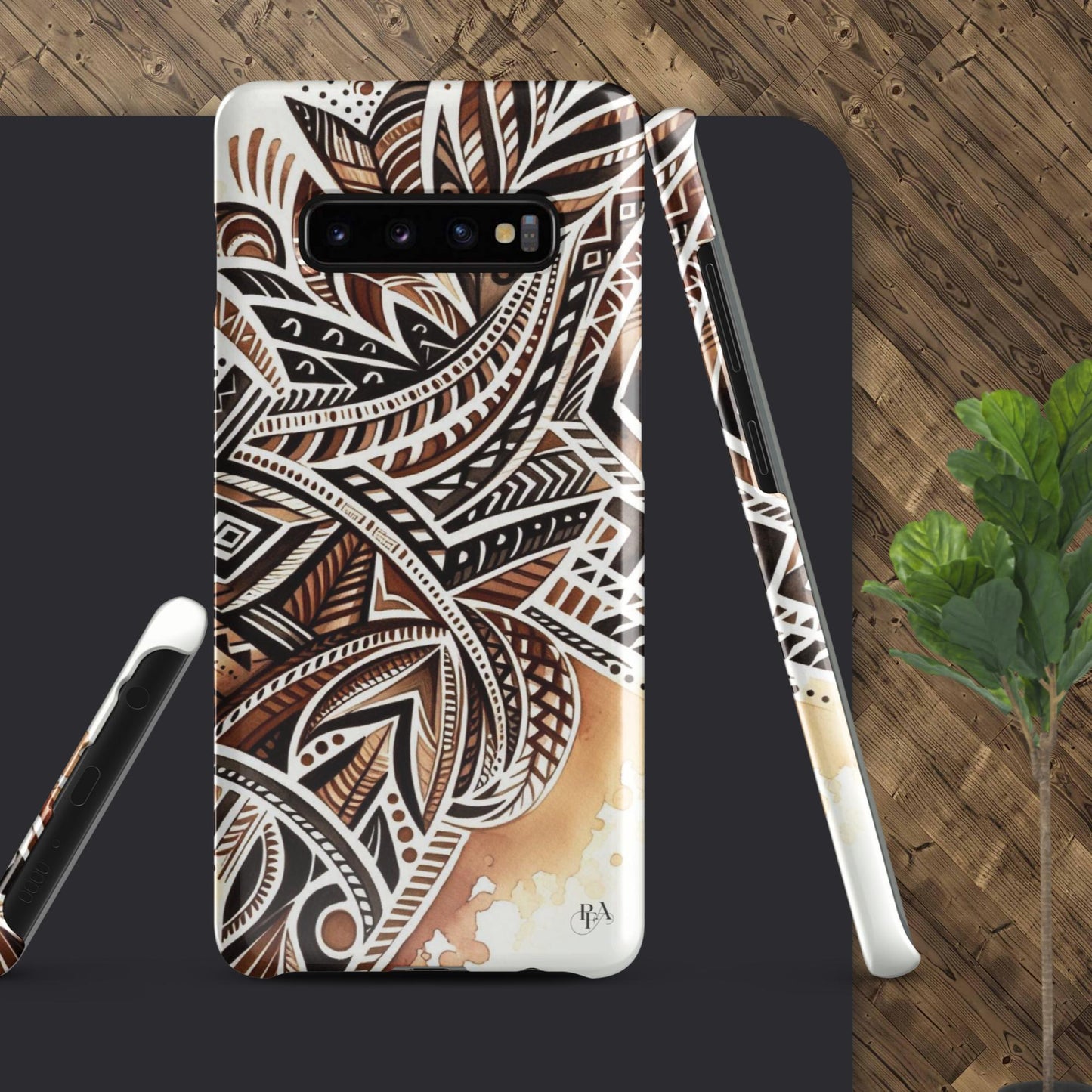 Shades of Brown tribal- designed Snap case for Samsung®