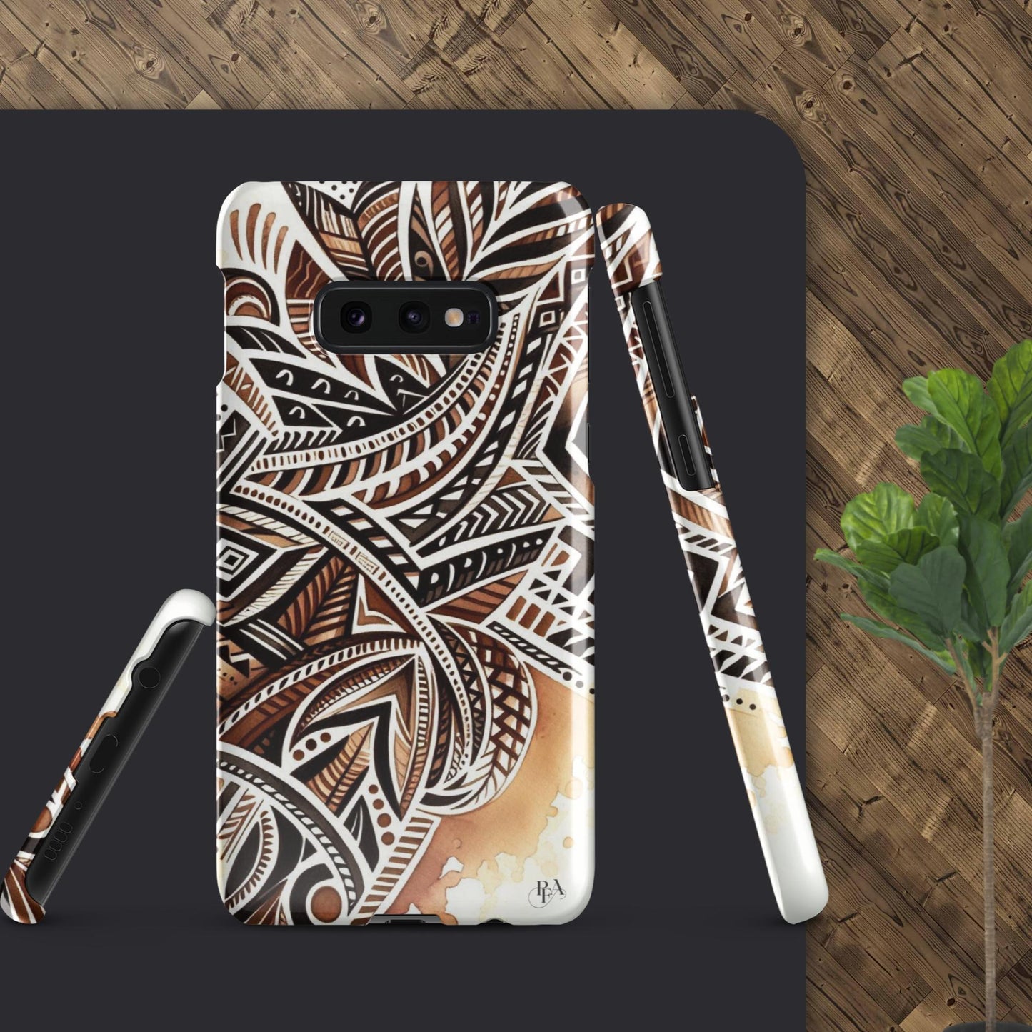 Shades of Brown tribal- designed Snap case for Samsung®