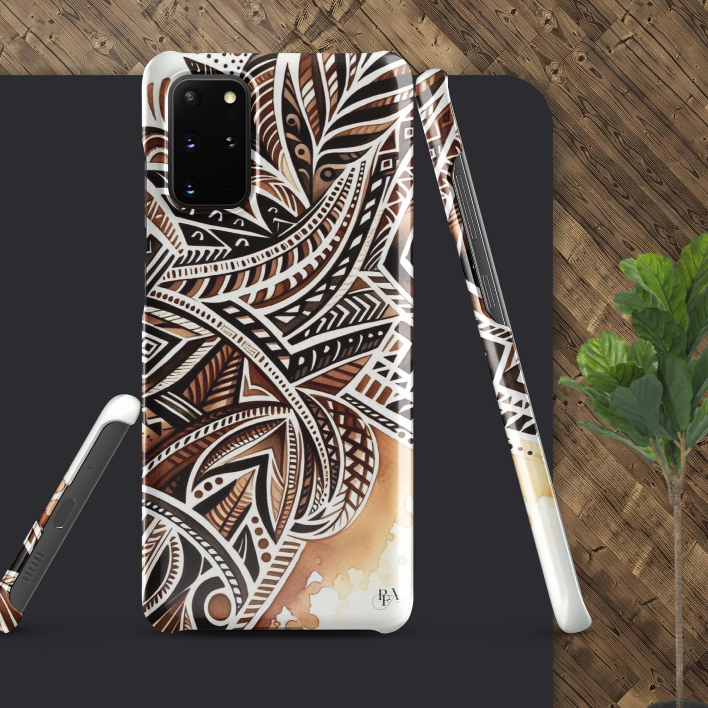 Shades of Brown tribal- designed Snap case for Samsung®