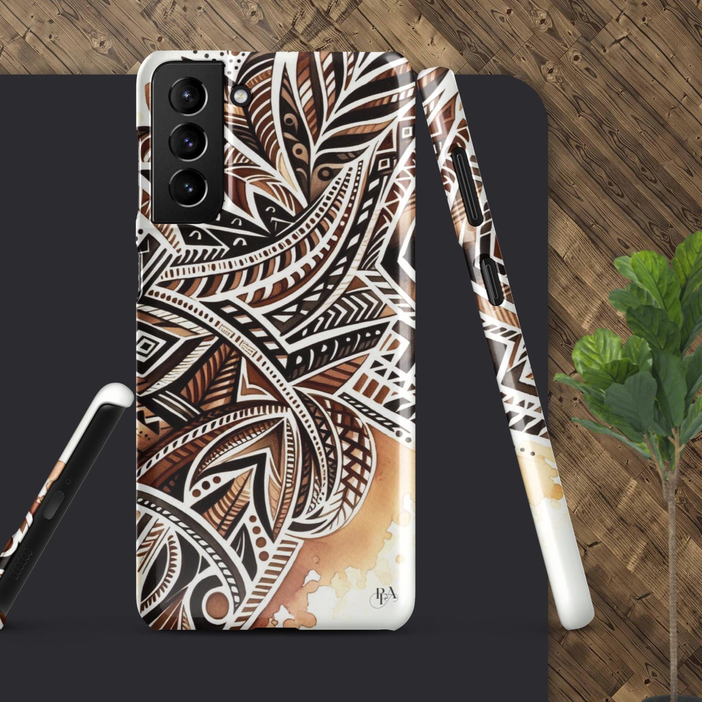 Shades of Brown tribal- designed Snap case for Samsung®