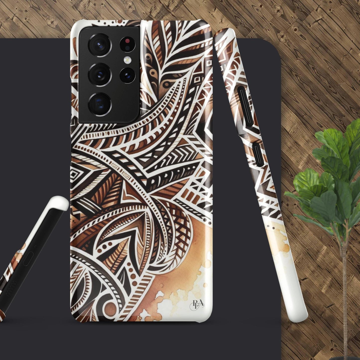 Shades of Brown tribal- designed Snap case for Samsung®