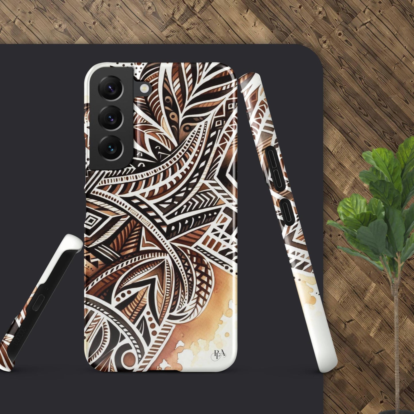 Shades of Brown tribal- designed Snap case for Samsung®