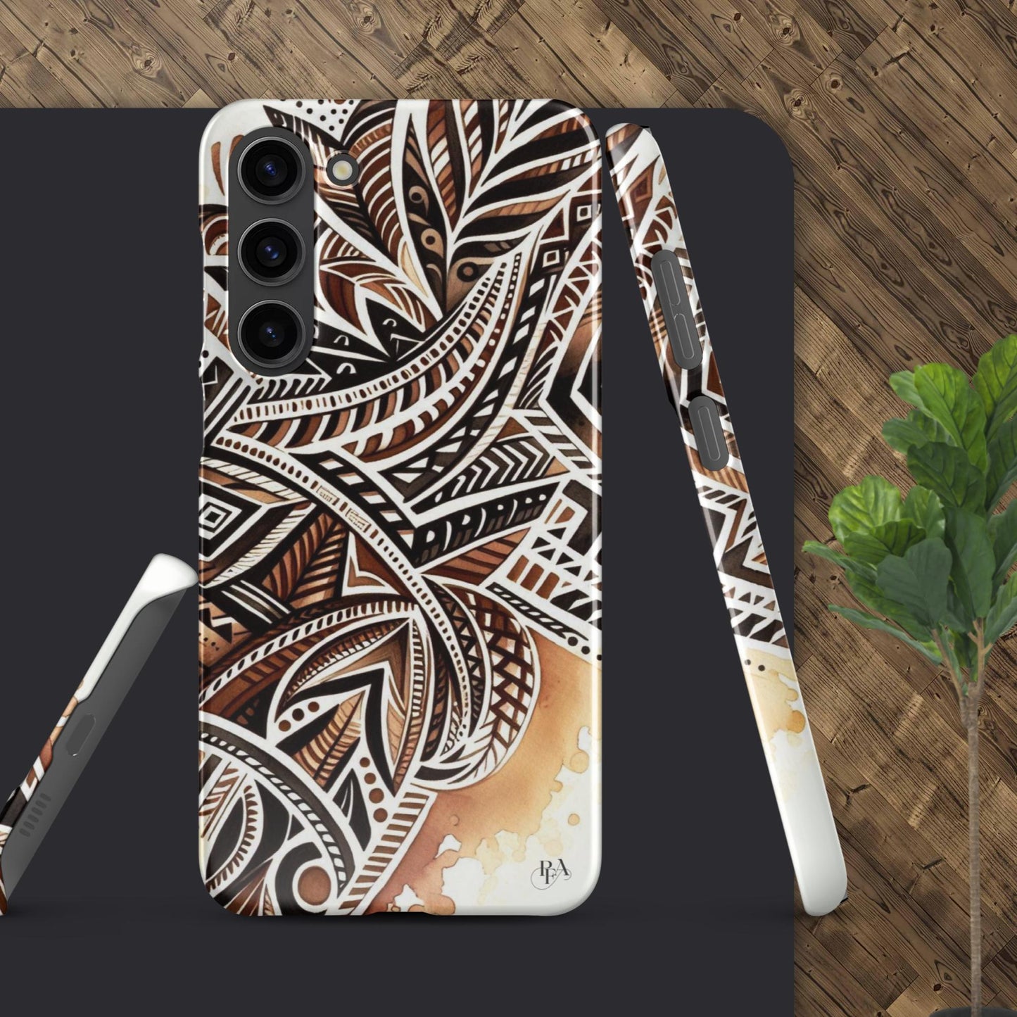 Shades of Brown tribal- designed Snap case for Samsung®