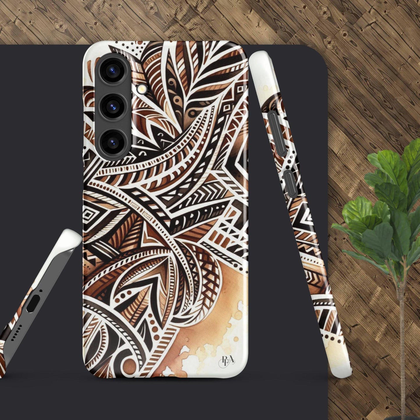 Shades of Brown tribal- designed Snap case for Samsung®