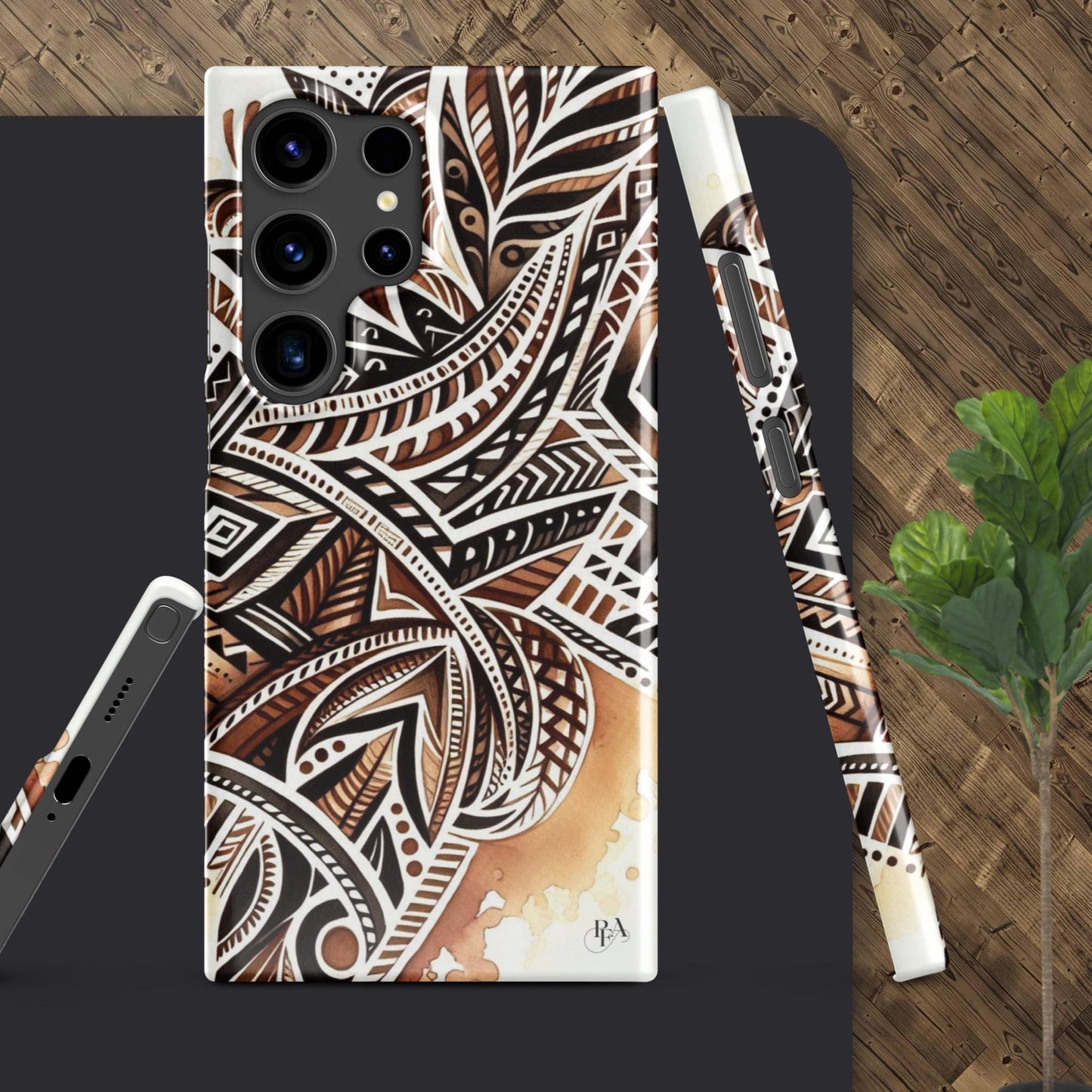 Shades of Brown tribal- designed Snap case for Samsung®