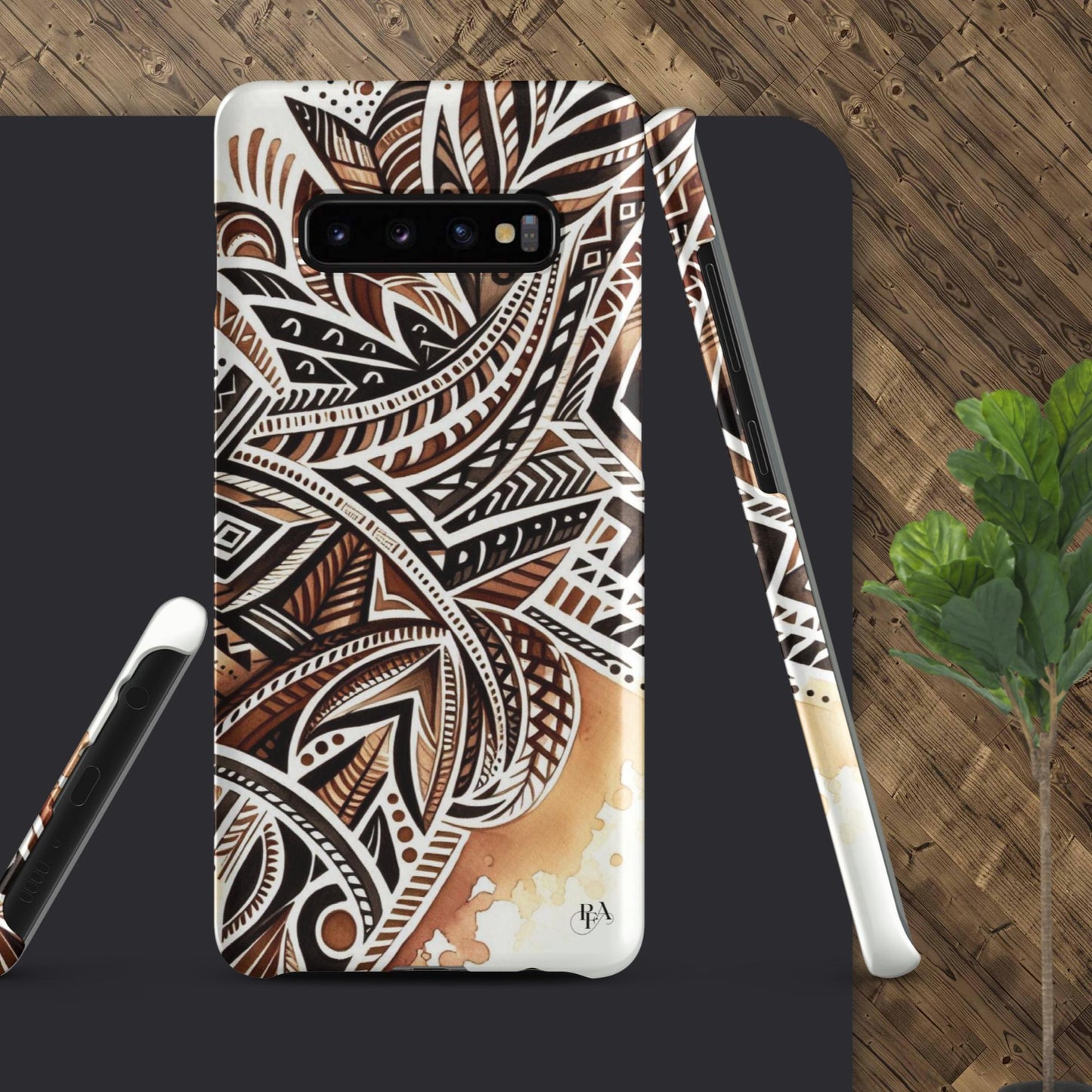 Shades of Brown tribal- designed Snap case for Samsung®