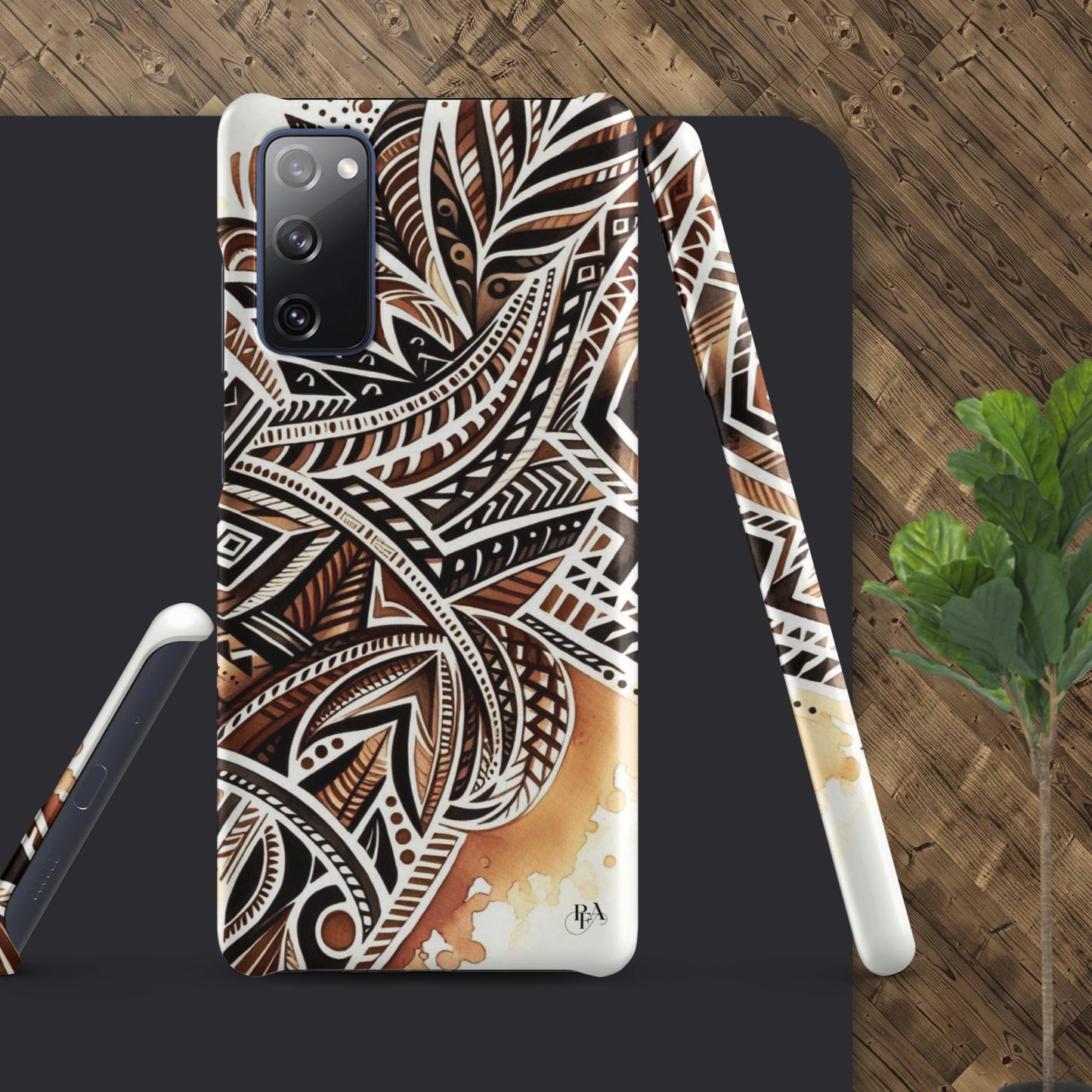 Shades of Brown tribal- designed Snap case for Samsung®