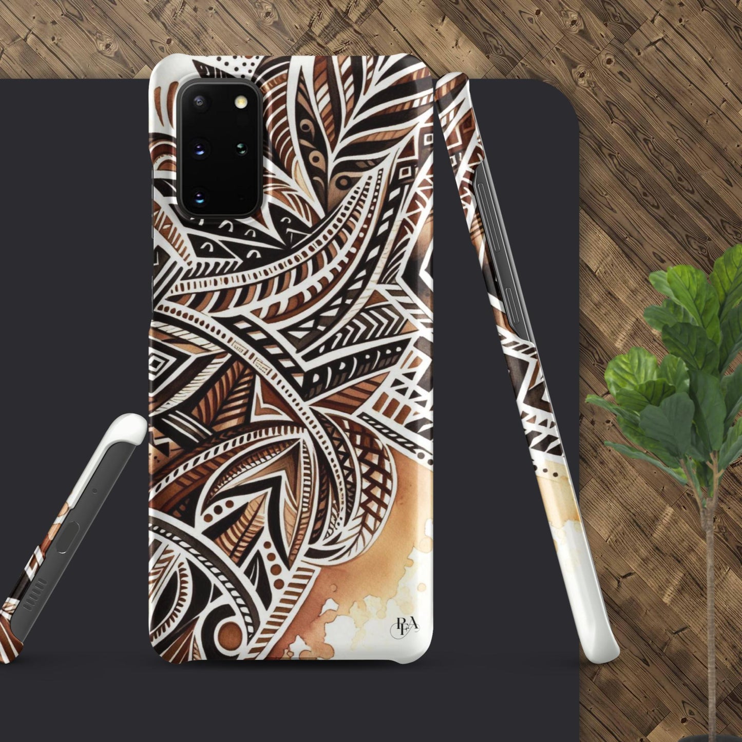 Shades of Brown tribal- designed Snap case for Samsung®