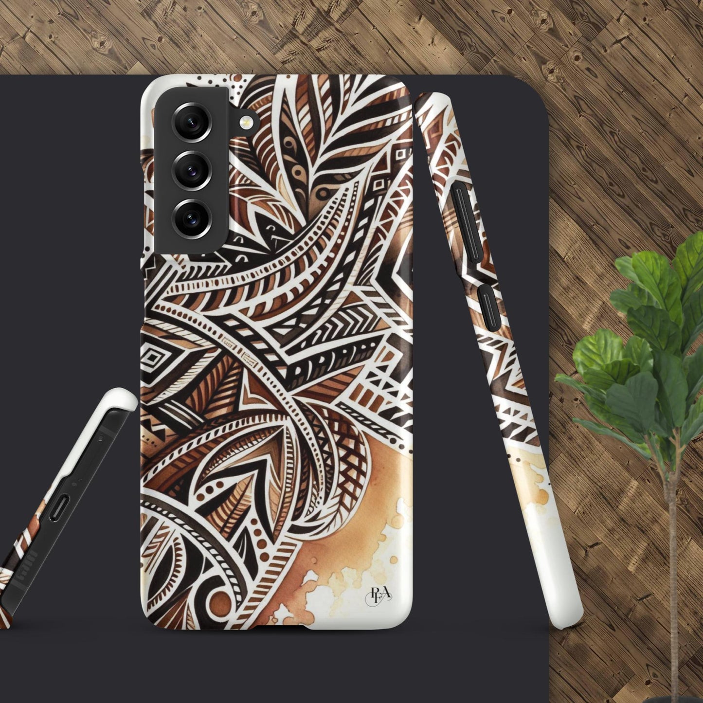 Shades of Brown tribal- designed Snap case for Samsung®