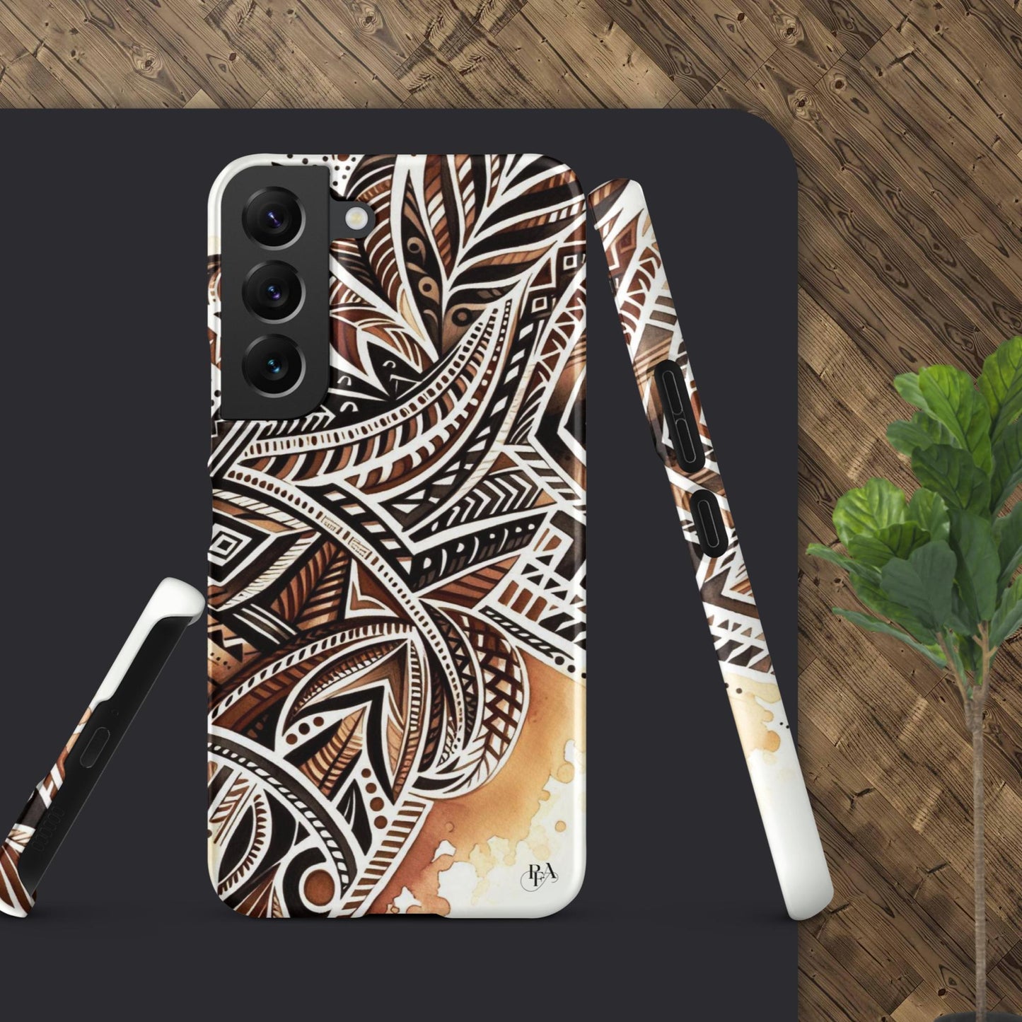 Shades of Brown tribal- designed Snap case for Samsung®