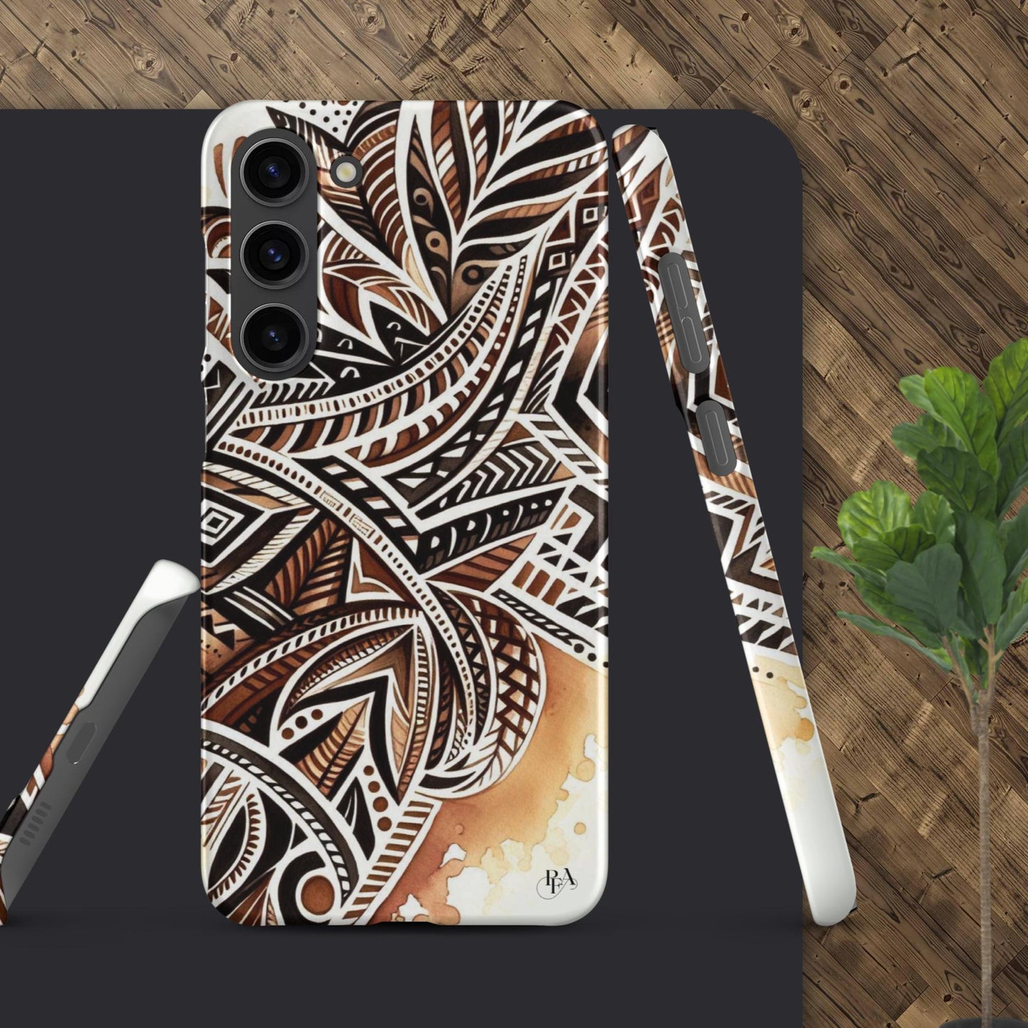 Shades of Brown tribal- designed Snap case for Samsung®