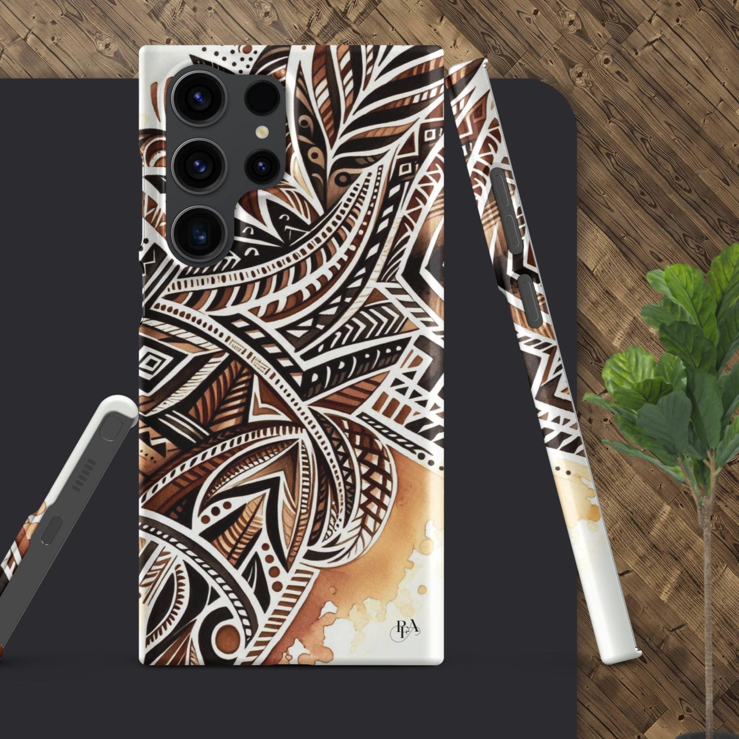 Shades of Brown tribal- designed Snap case for Samsung®