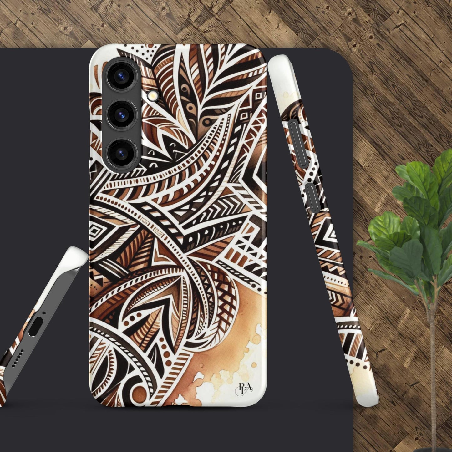 Shades of Brown tribal- designed Snap case for Samsung®