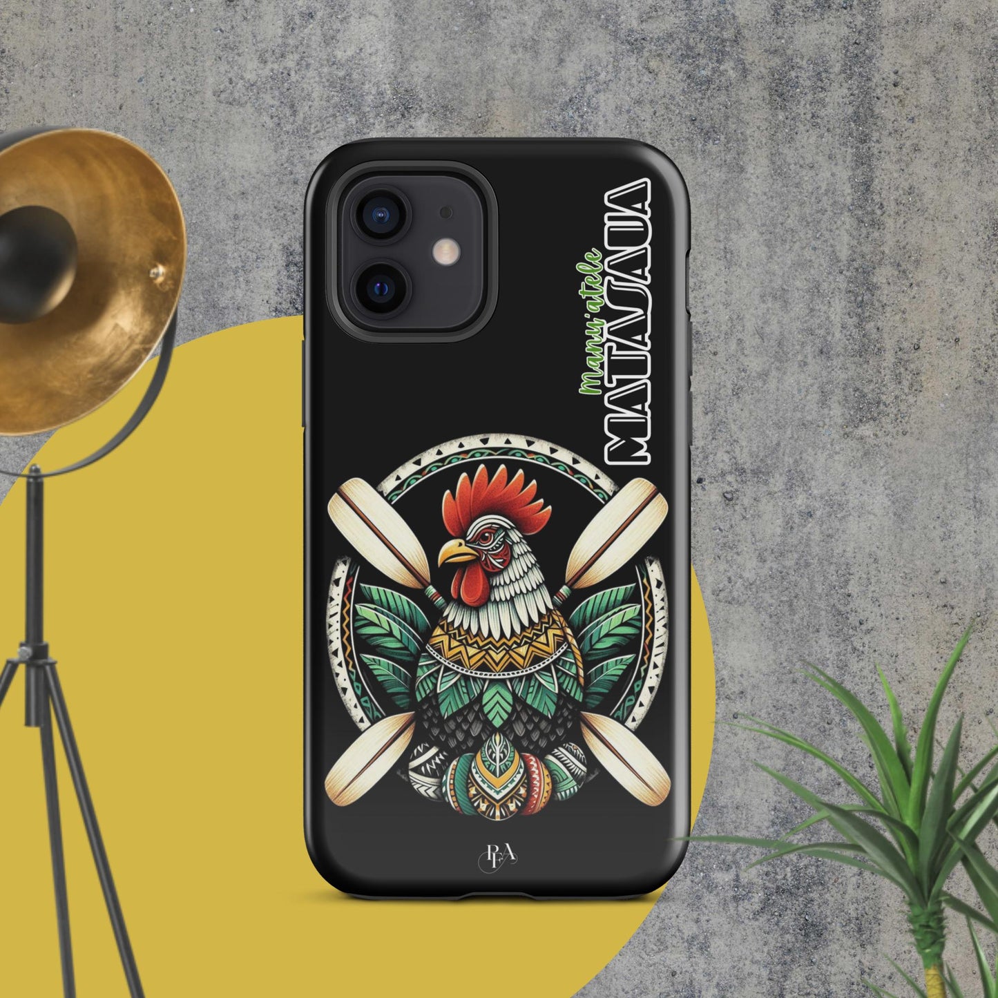 Manu'atele "Matasaua" Black Tough Case for iPhone®