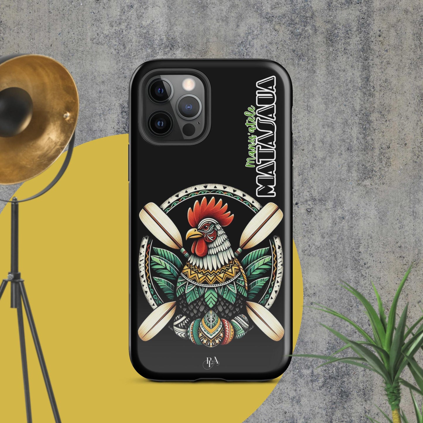 Manu'atele "Matasaua" Black Tough Case for iPhone®