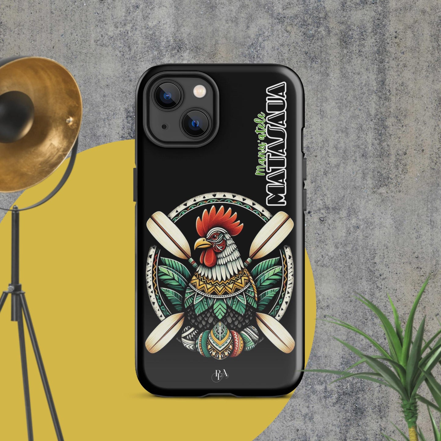 Manu'atele "Matasaua" Black Tough Case for iPhone®