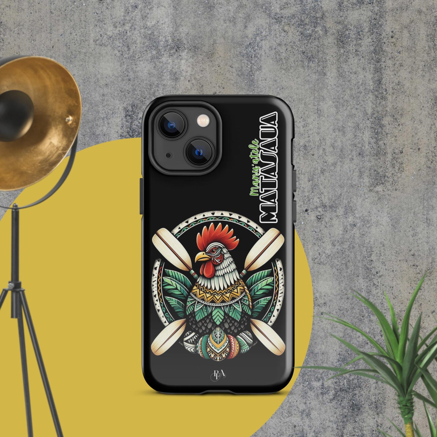 Manu'atele "Matasaua" Black Tough Case for iPhone®