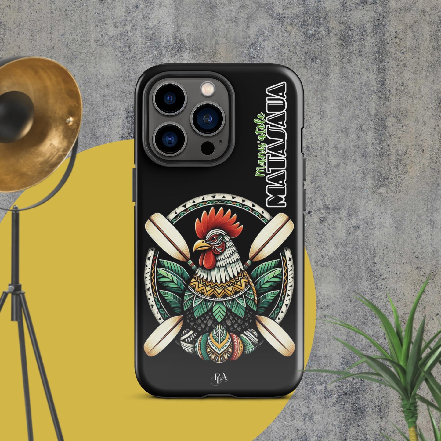 Manu'atele "Matasaua" Black Tough Case for iPhone®