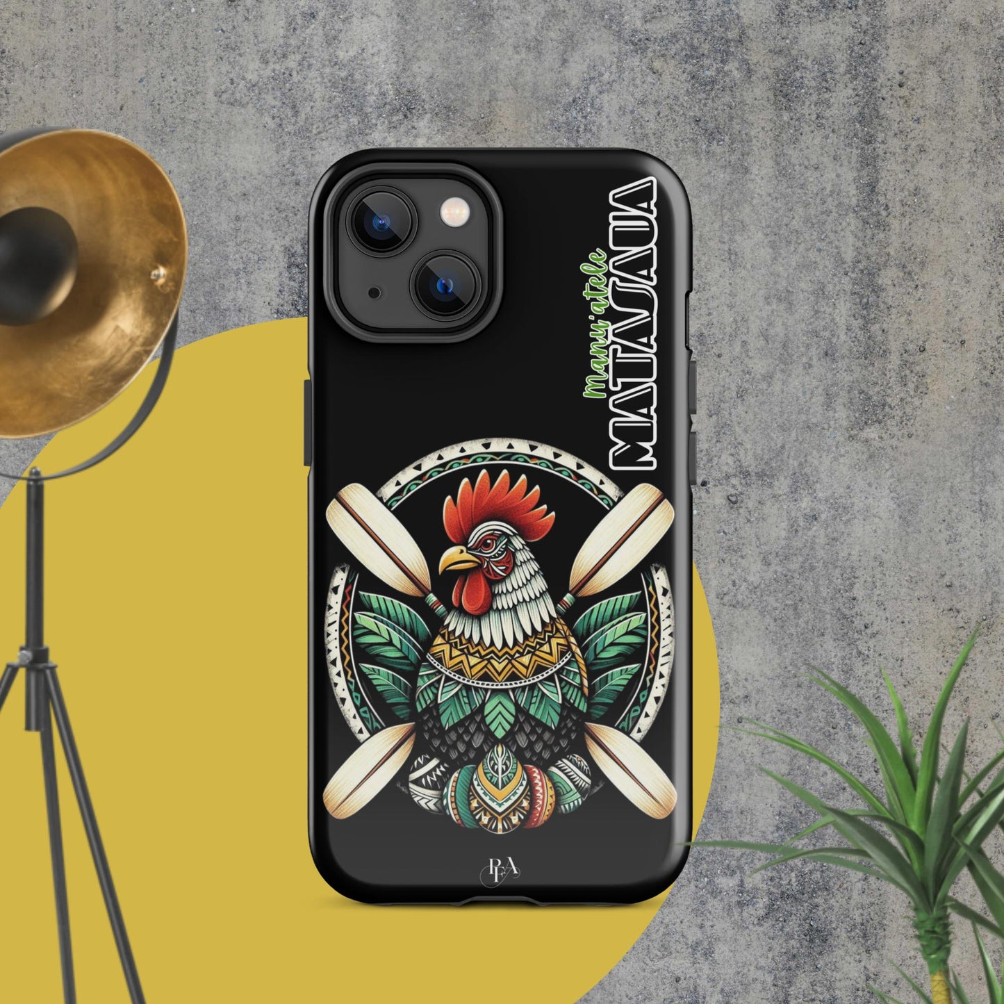 Manu'atele "Matasaua" Black Tough Case for iPhone®