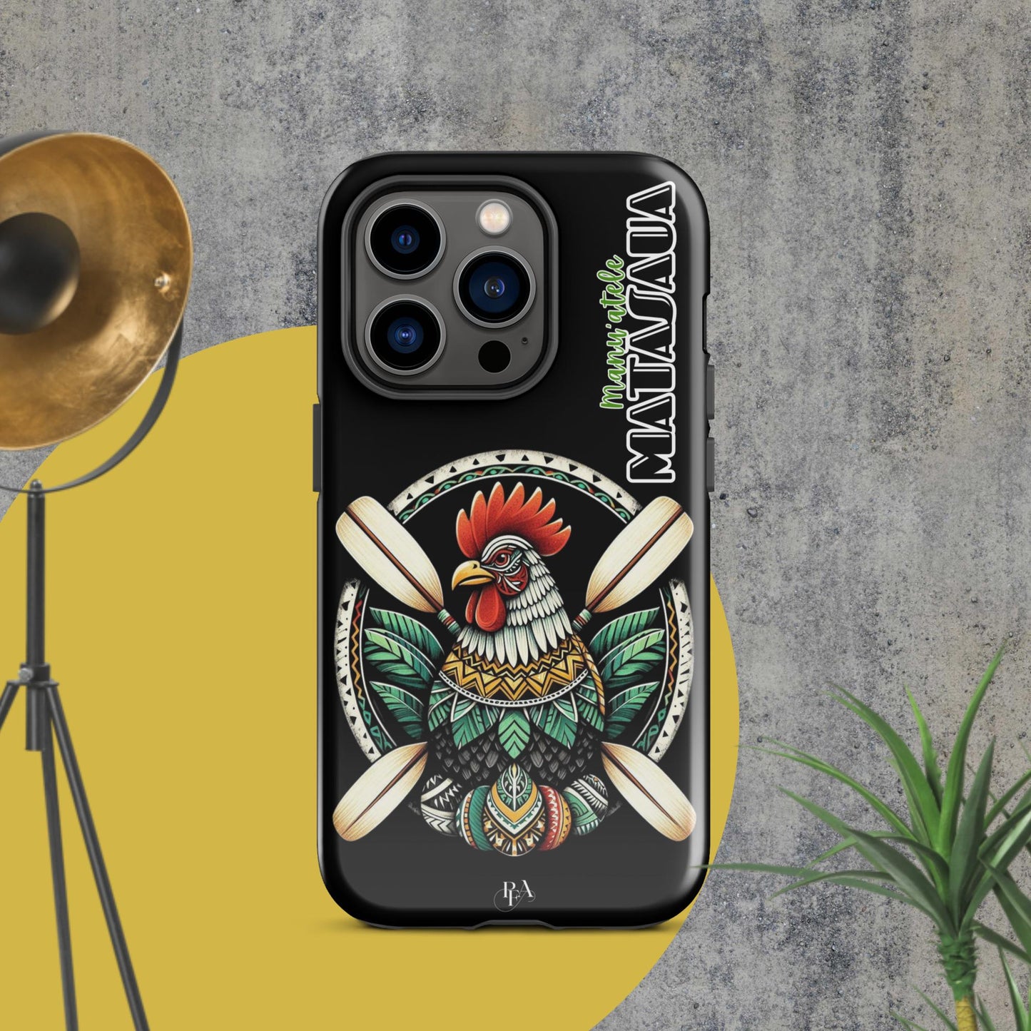 Manu'atele "Matasaua" Black Tough Case for iPhone®