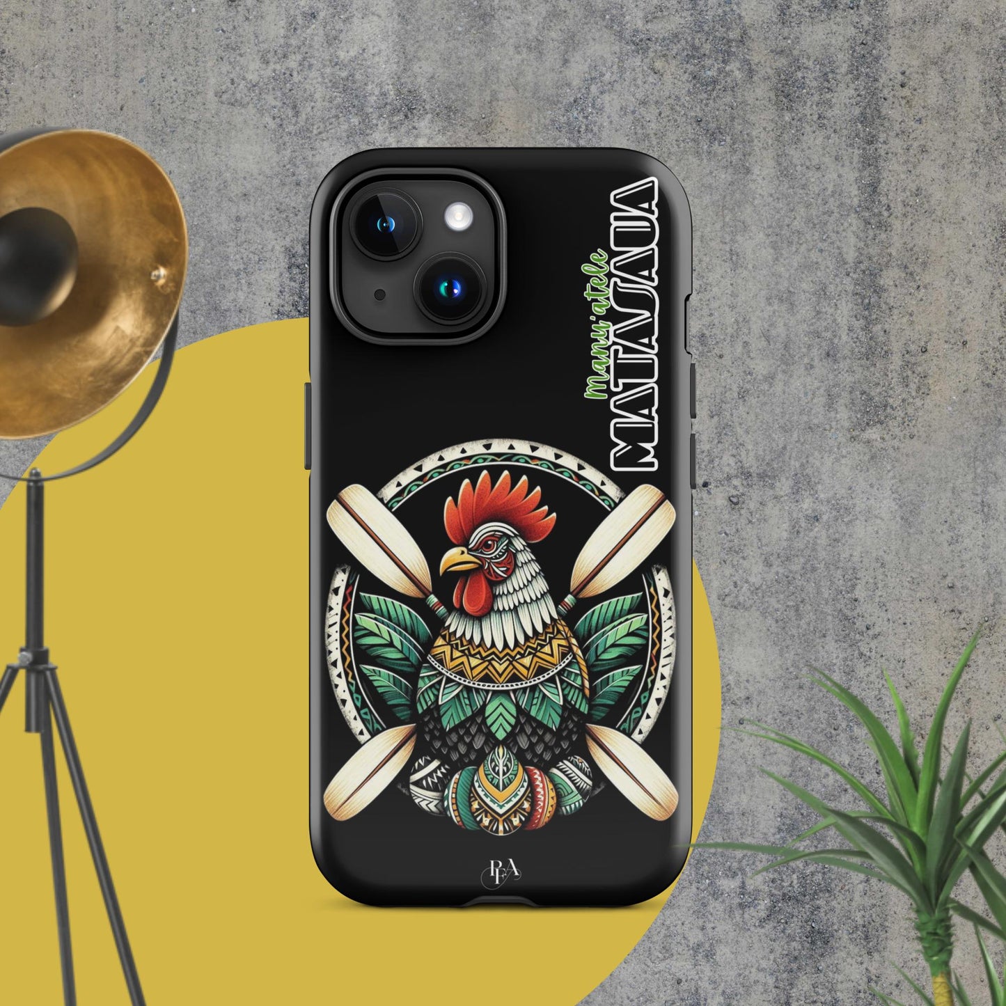 Manu'atele "Matasaua" Black Tough Case for iPhone®