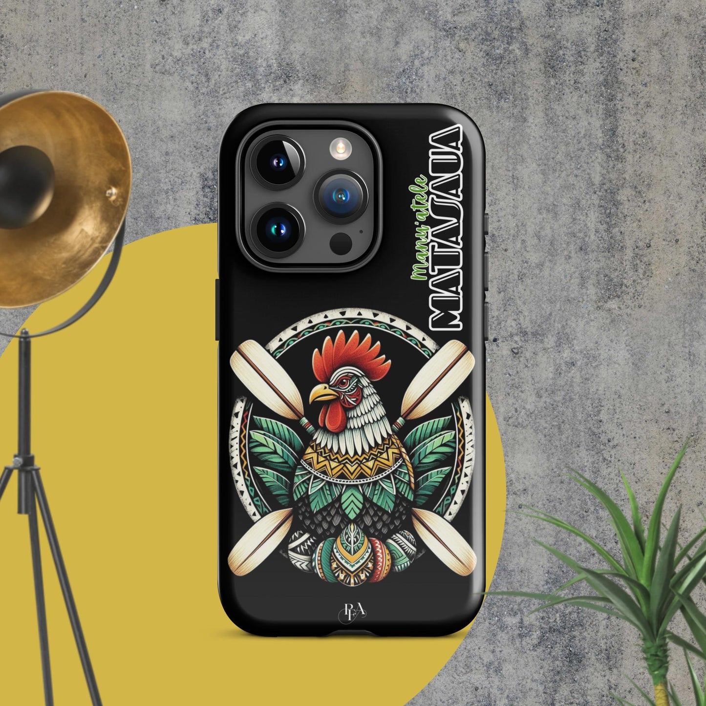 Manu'atele "Matasaua" Black Tough Case for iPhone®