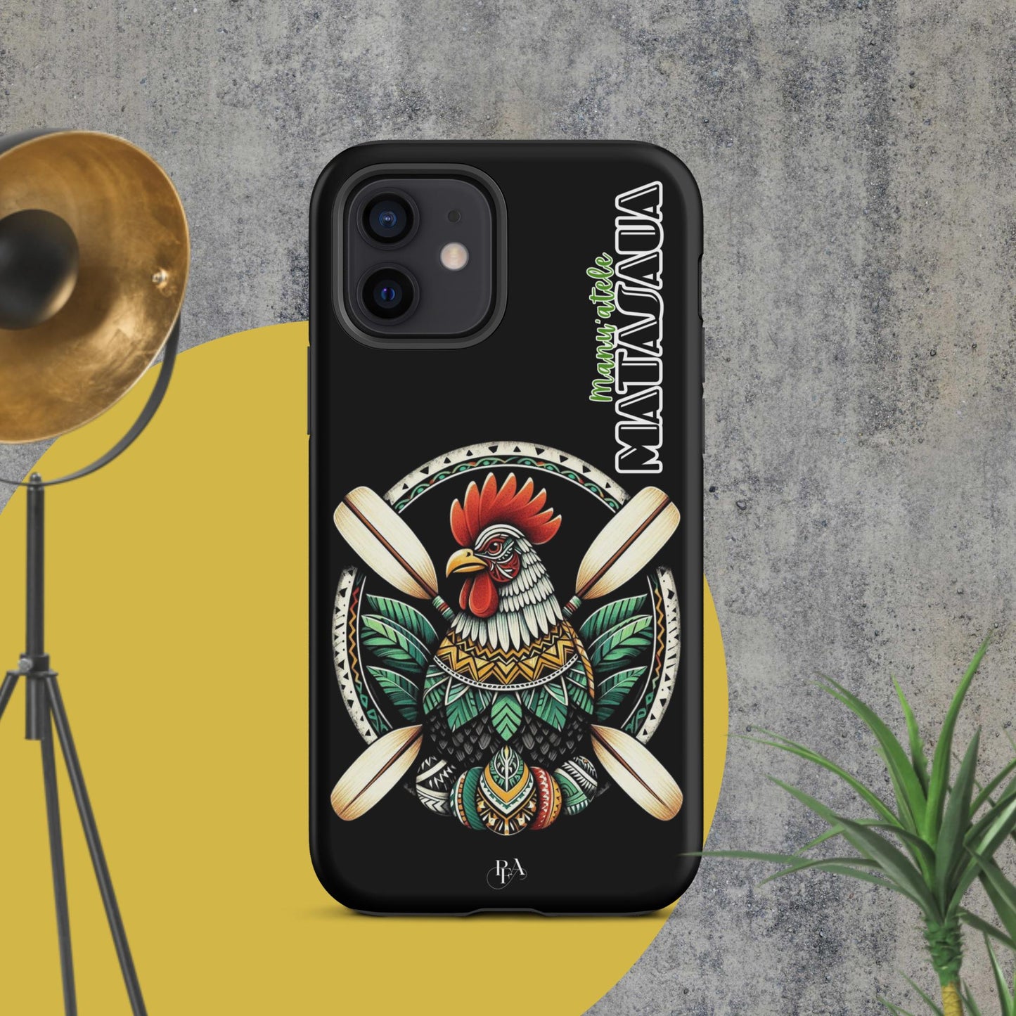 Manu'atele "Matasaua" Black Tough Case for iPhone®