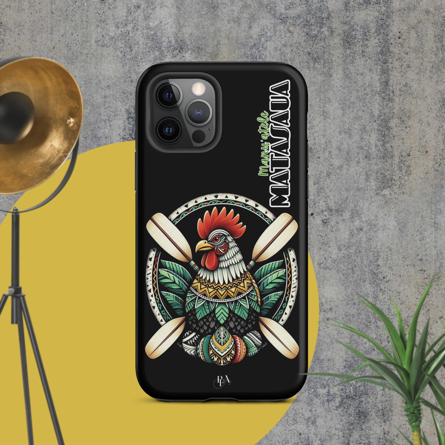 Manu'atele "Matasaua" Black Tough Case for iPhone®