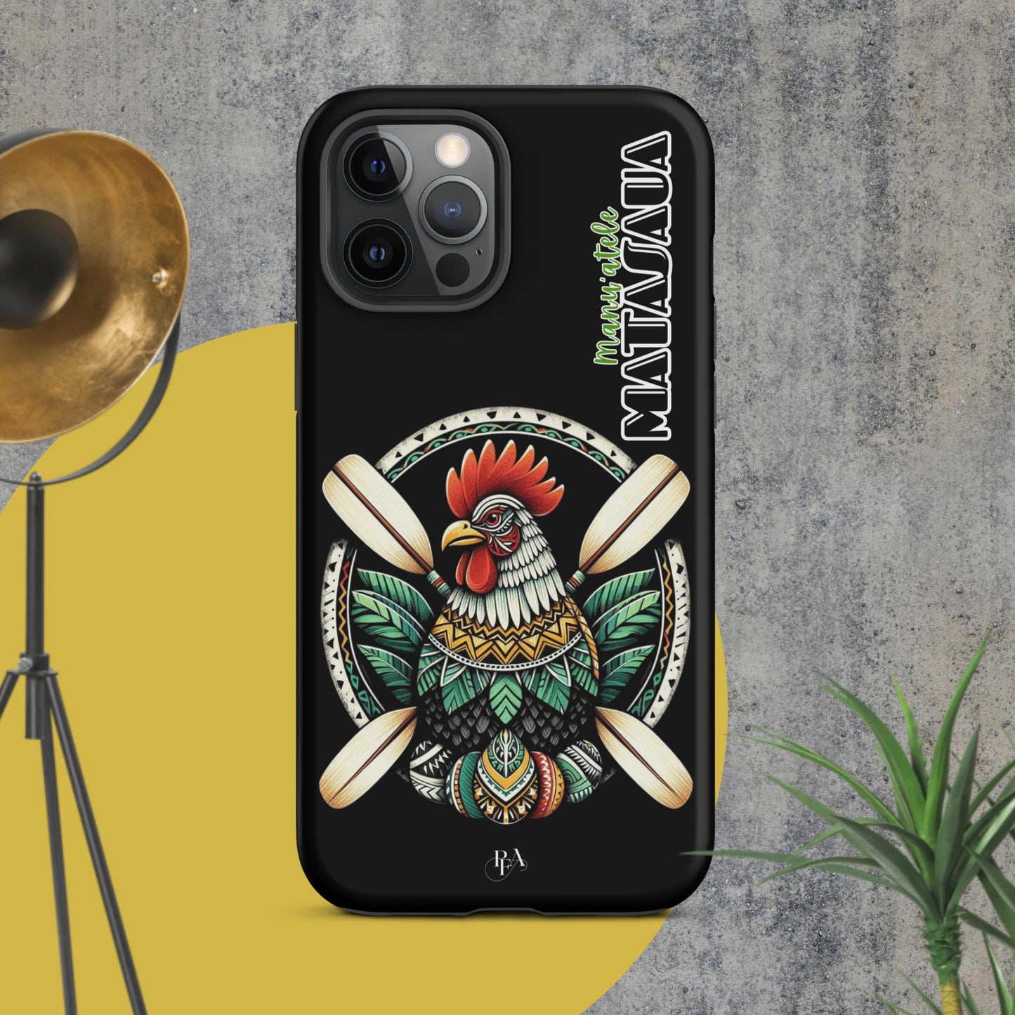 Manu'atele "Matasaua" Black Tough Case for iPhone®