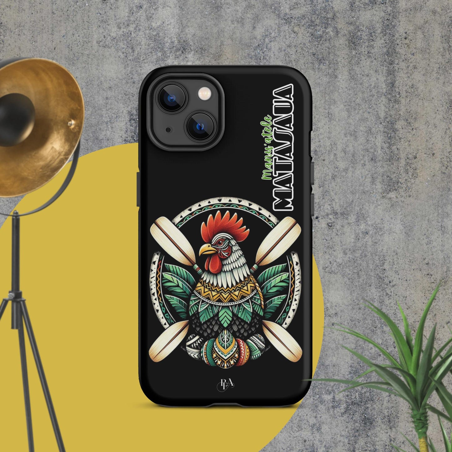 Manu'atele "Matasaua" Black Tough Case for iPhone®