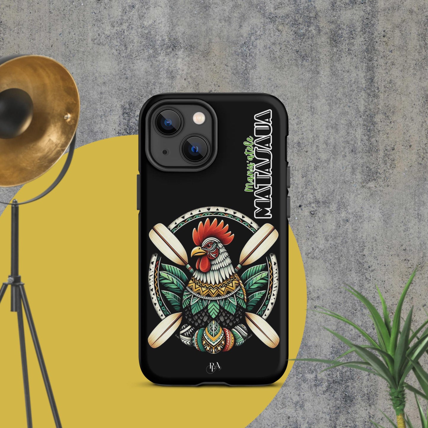 Manu'atele "Matasaua" Black Tough Case for iPhone®