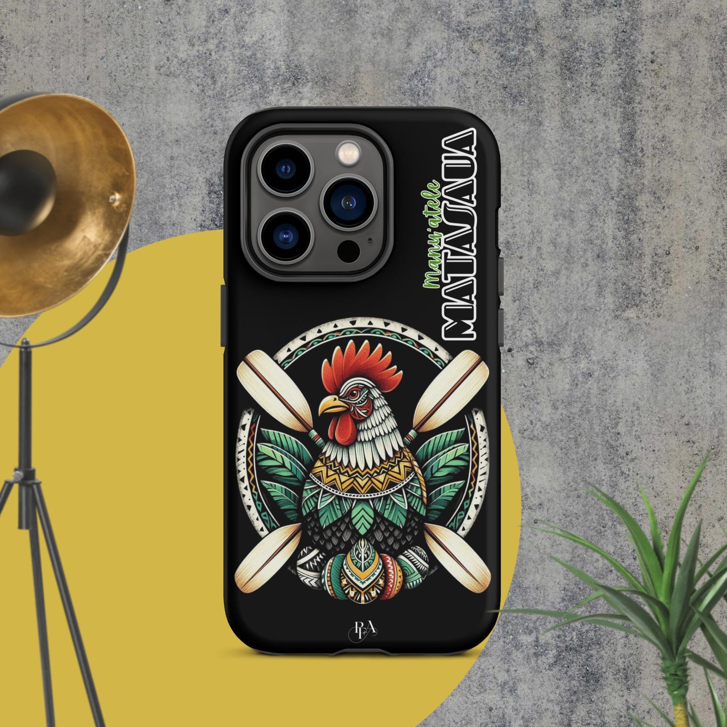 Manu'atele "Matasaua" Black Tough Case for iPhone®