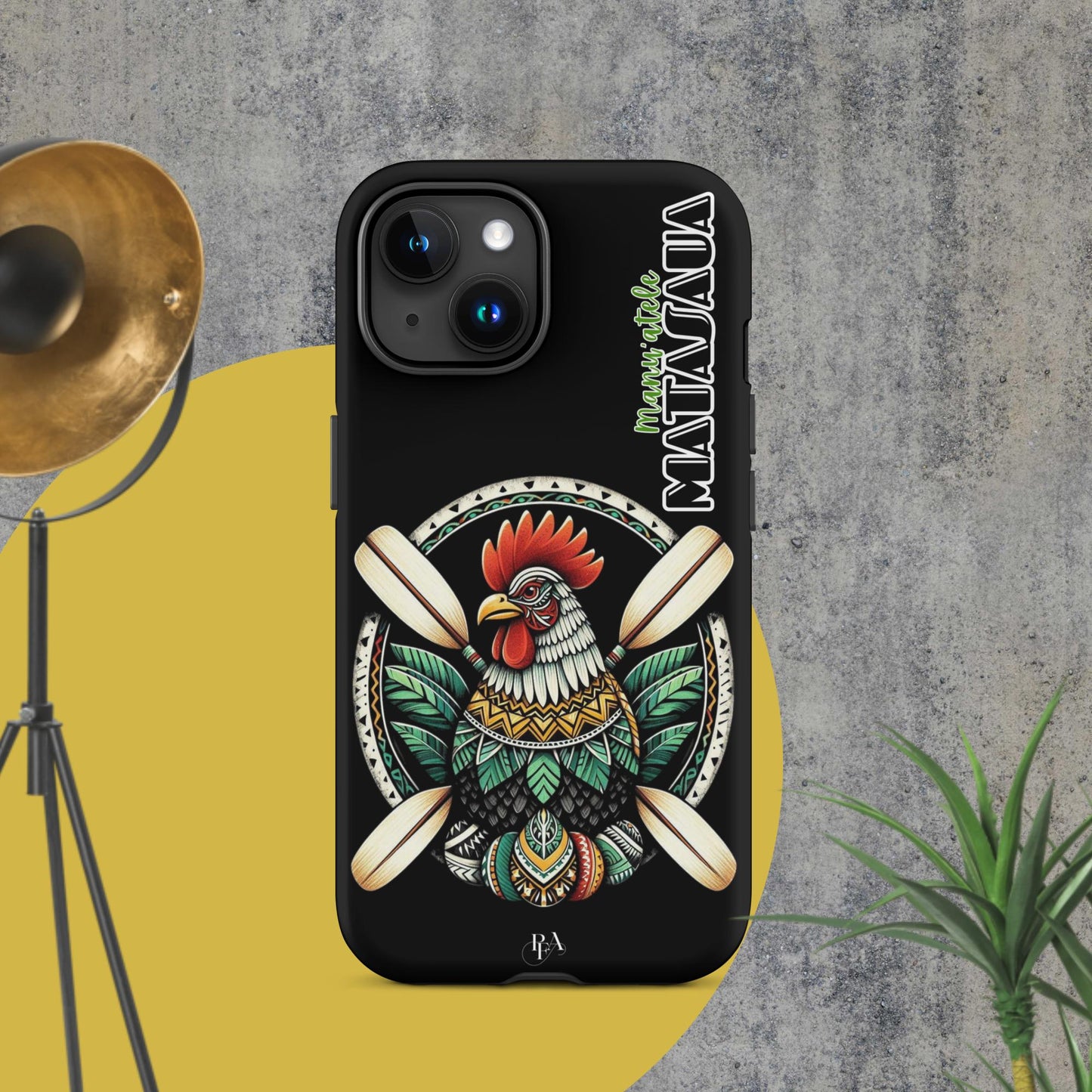 Manu'atele "Matasaua" Black Tough Case for iPhone®