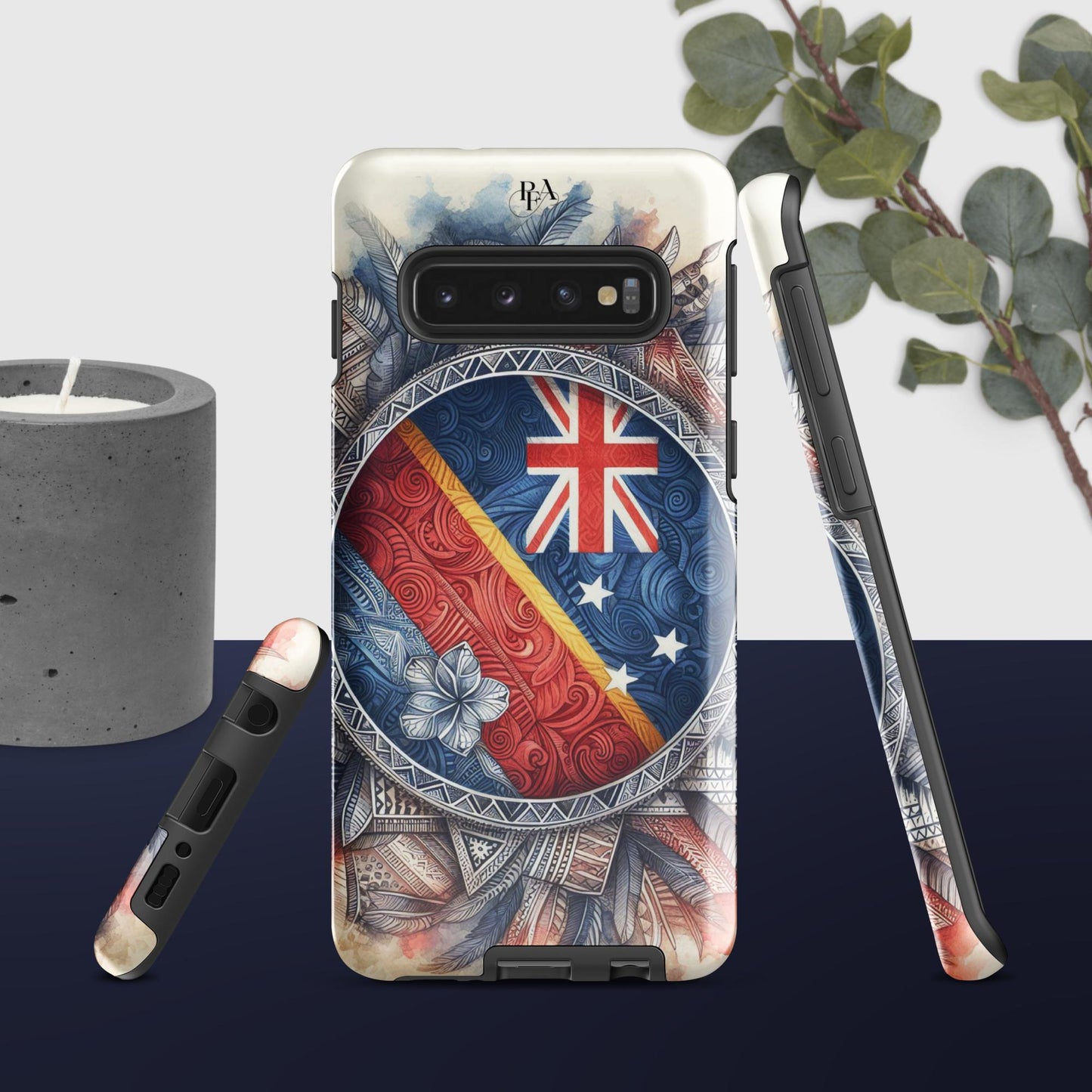 Tribal designed Flag 2 Tough case for Samsung®