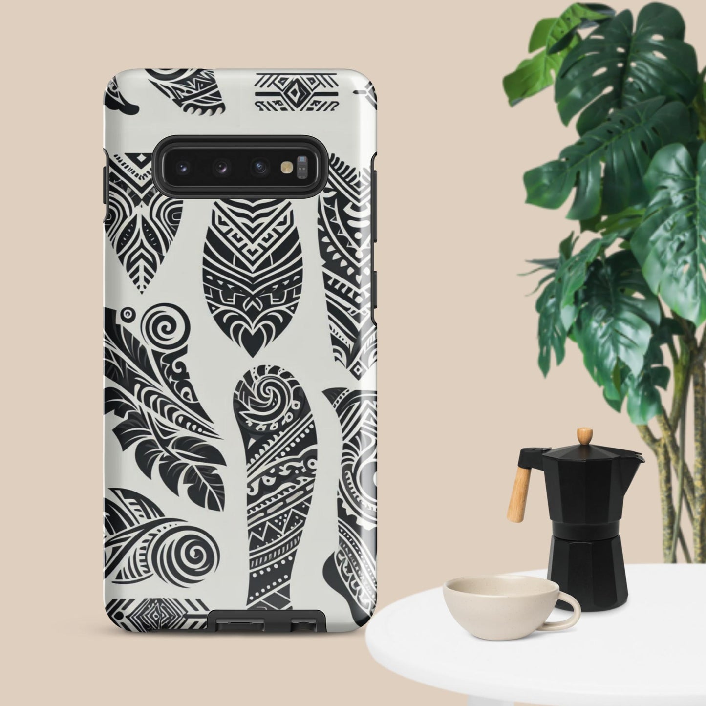 Black and White Tribal- Designed Tough case for Samsung®