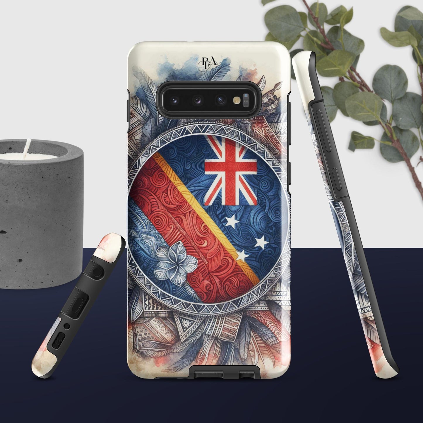 Tribal designed Flag 2 Tough case for Samsung®