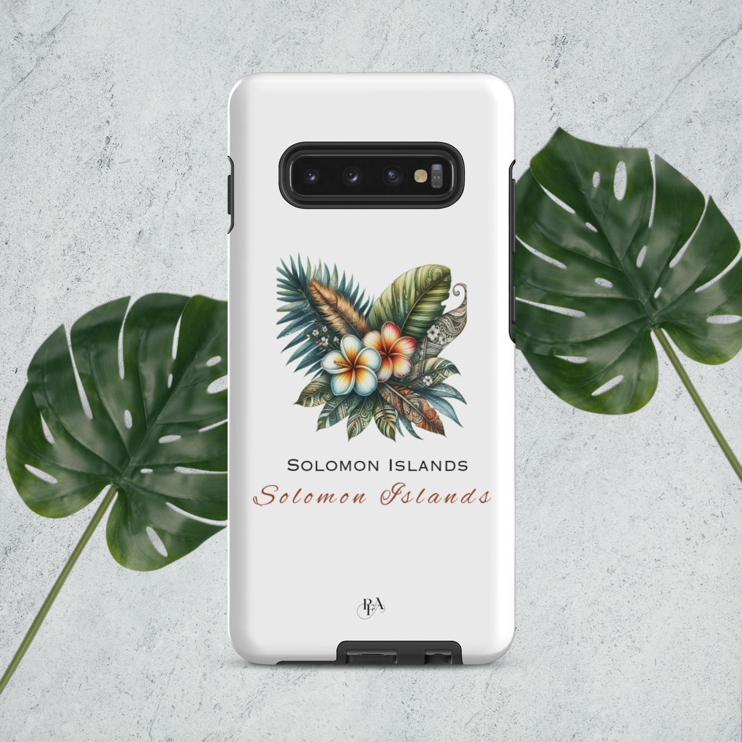 "Solomon Islands" Plumeria Bouquet Tough case for Samsung®