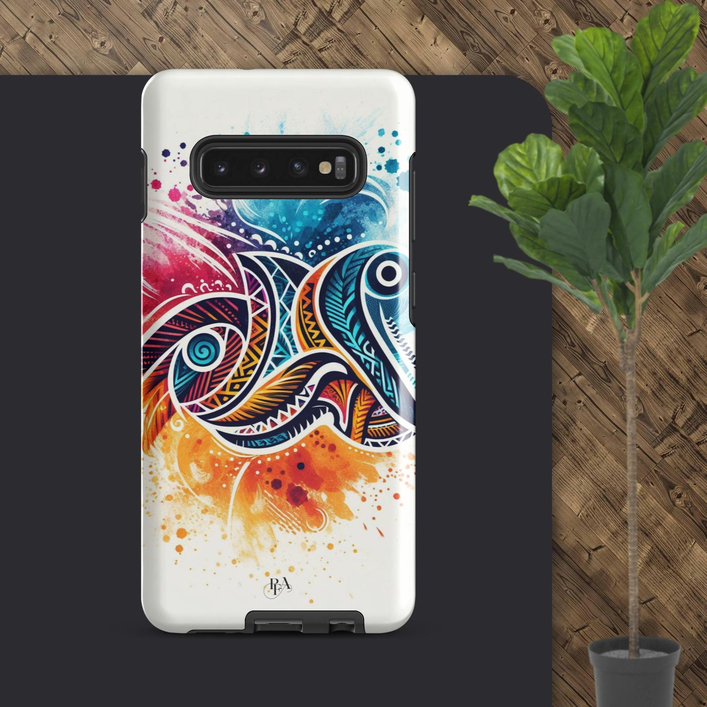 Multicolored Tribal- designed Tough case for Samsung®