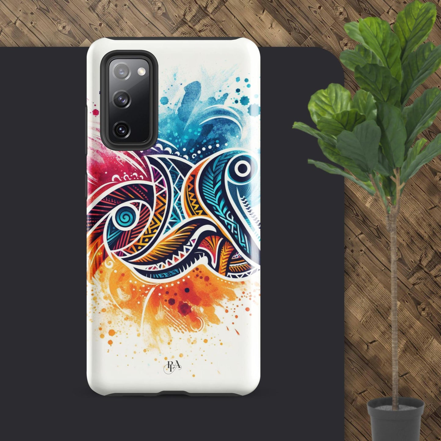 Multicolored Tribal- designed Tough case for Samsung®