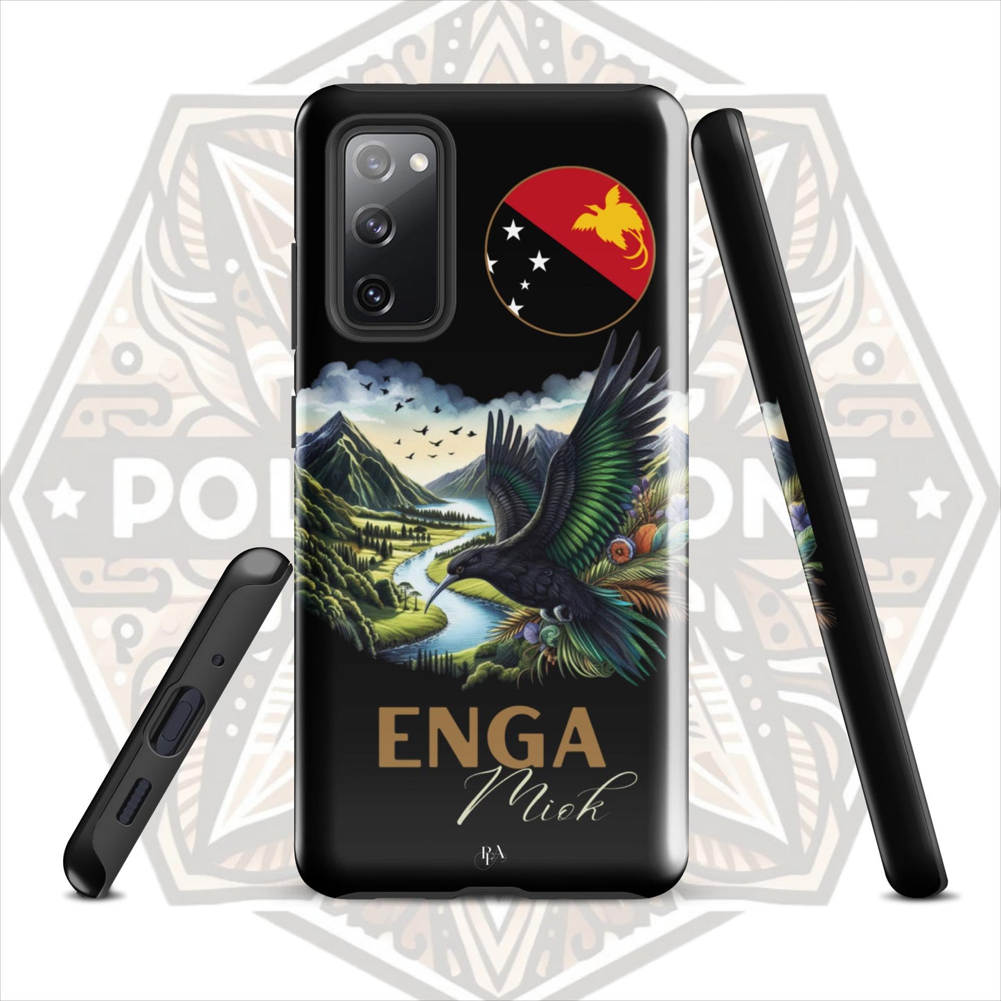 Enga Miok Black Tough case for Samsung®