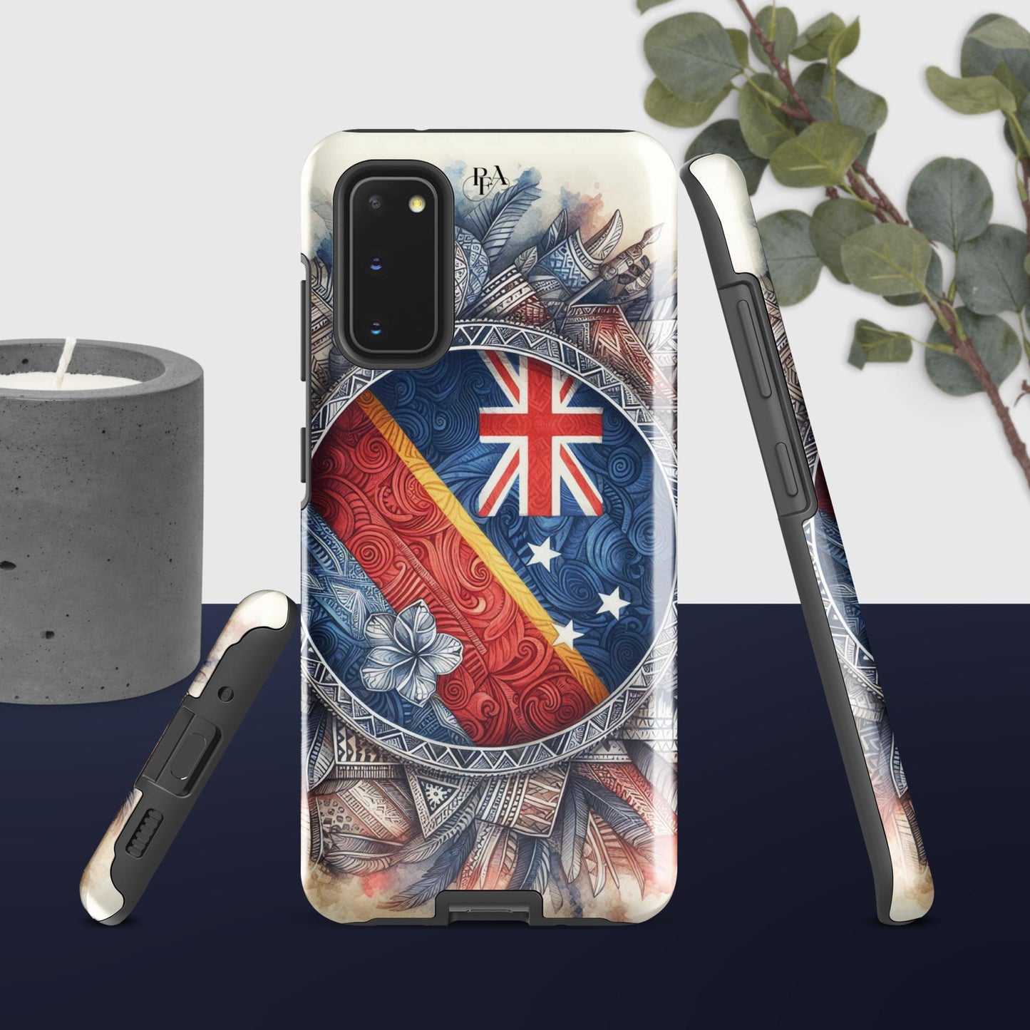 Tribal designed Flag 2 Tough case for Samsung®