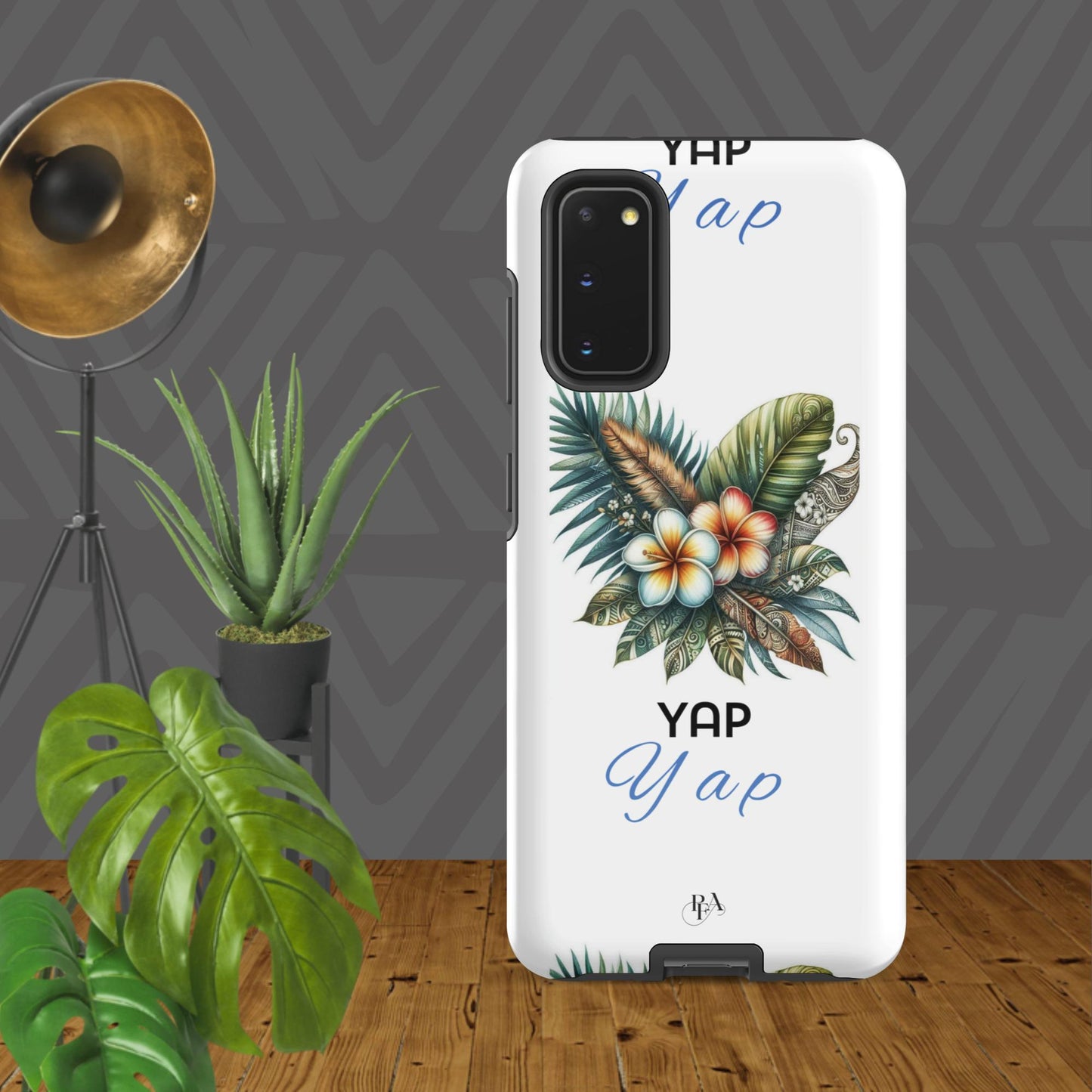 "Yap" Plumeria Bouquet Tough case for Samsung®