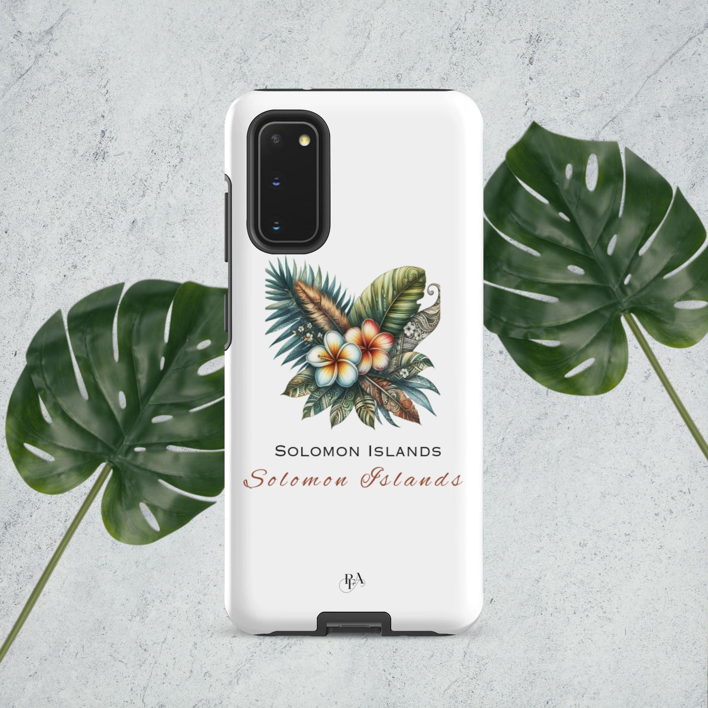 "Solomon Islands" Plumeria Bouquet Tough case for Samsung®