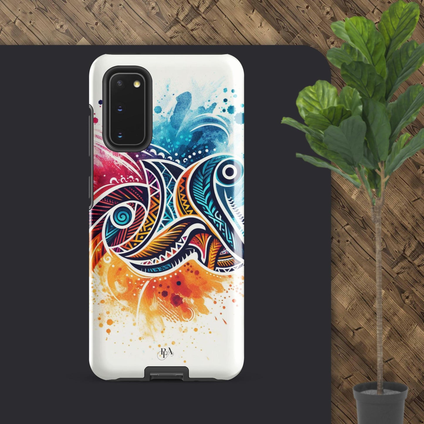 Multicolored Tribal- designed Tough case for Samsung®