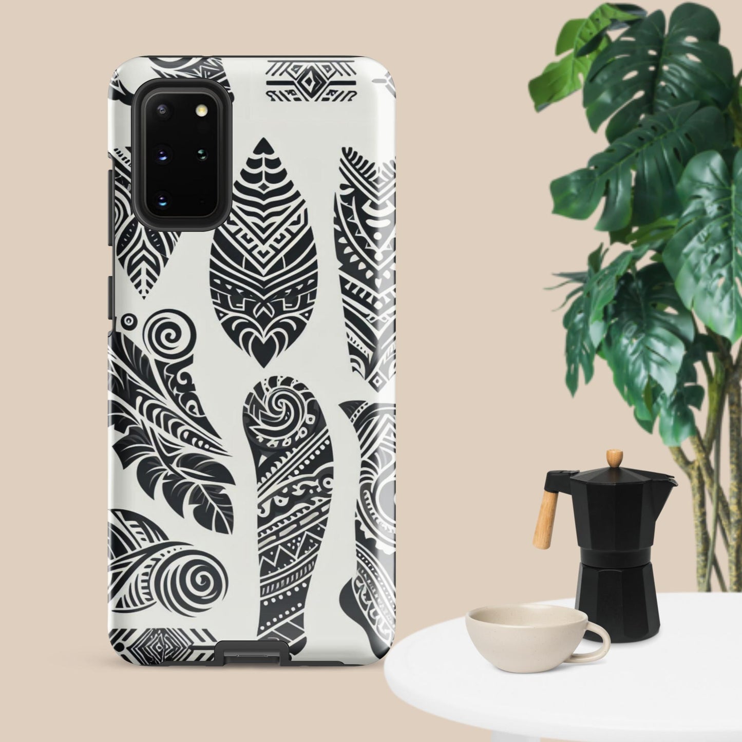 Black and White Tribal- Designed Tough case for Samsung®